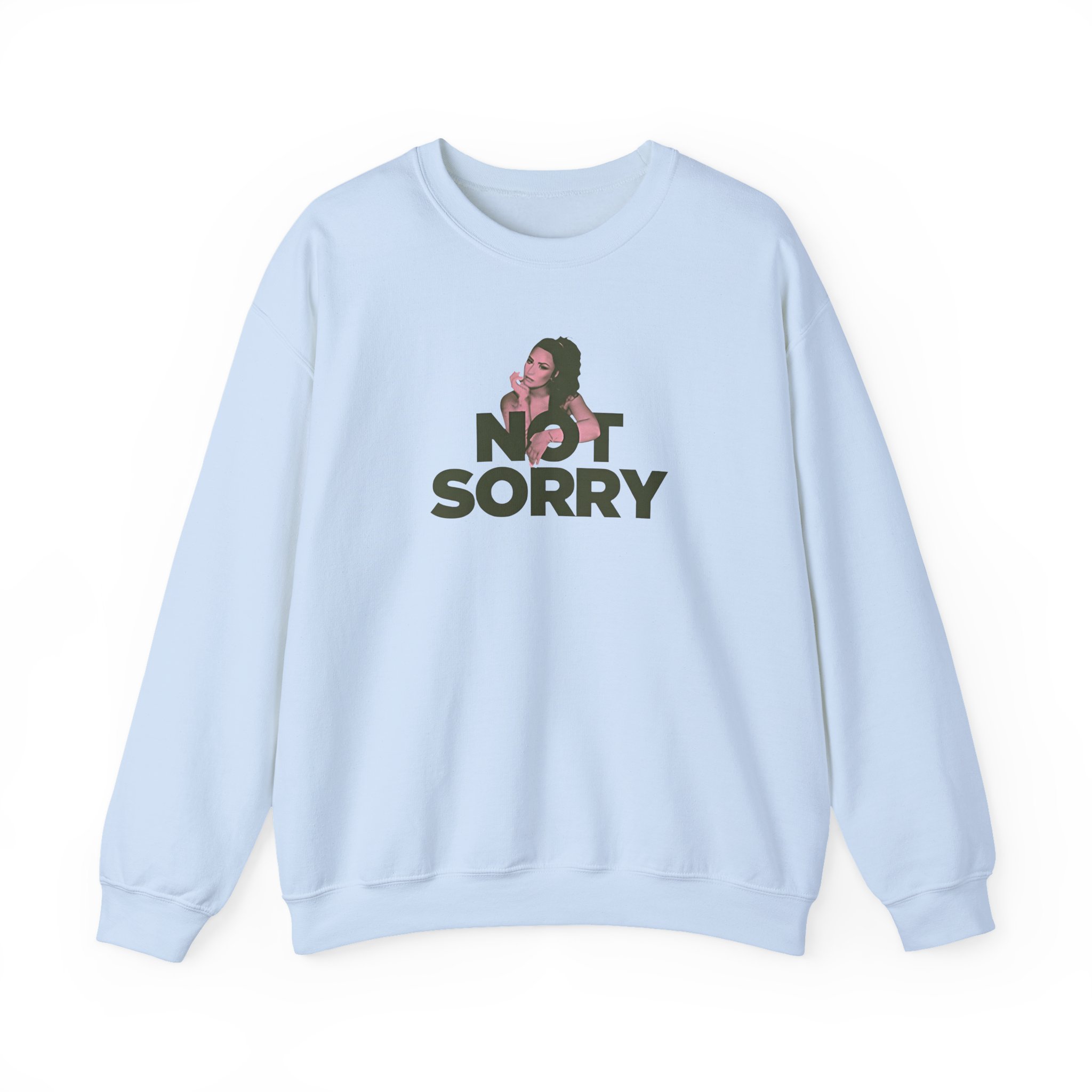 D L Not Sorry Unisex Heavy Blend™ Crewneck Sweatshirt - Image 7