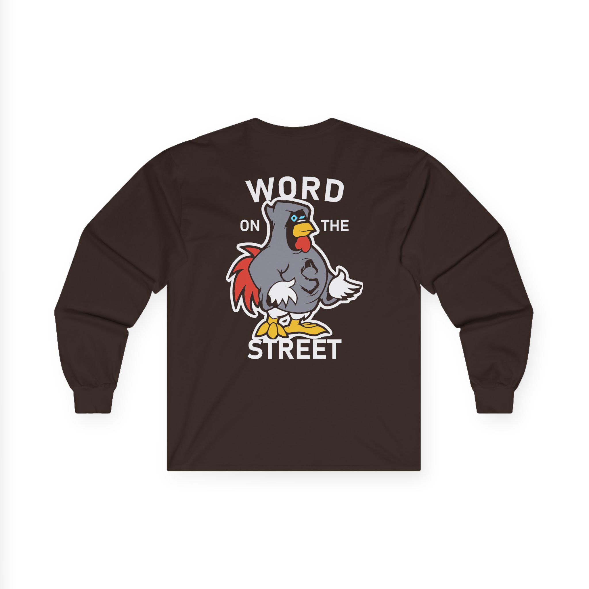 Shroud Chicken Word On The Street Unisex Ultra Cotton Long Sleeve Tee - Image 6