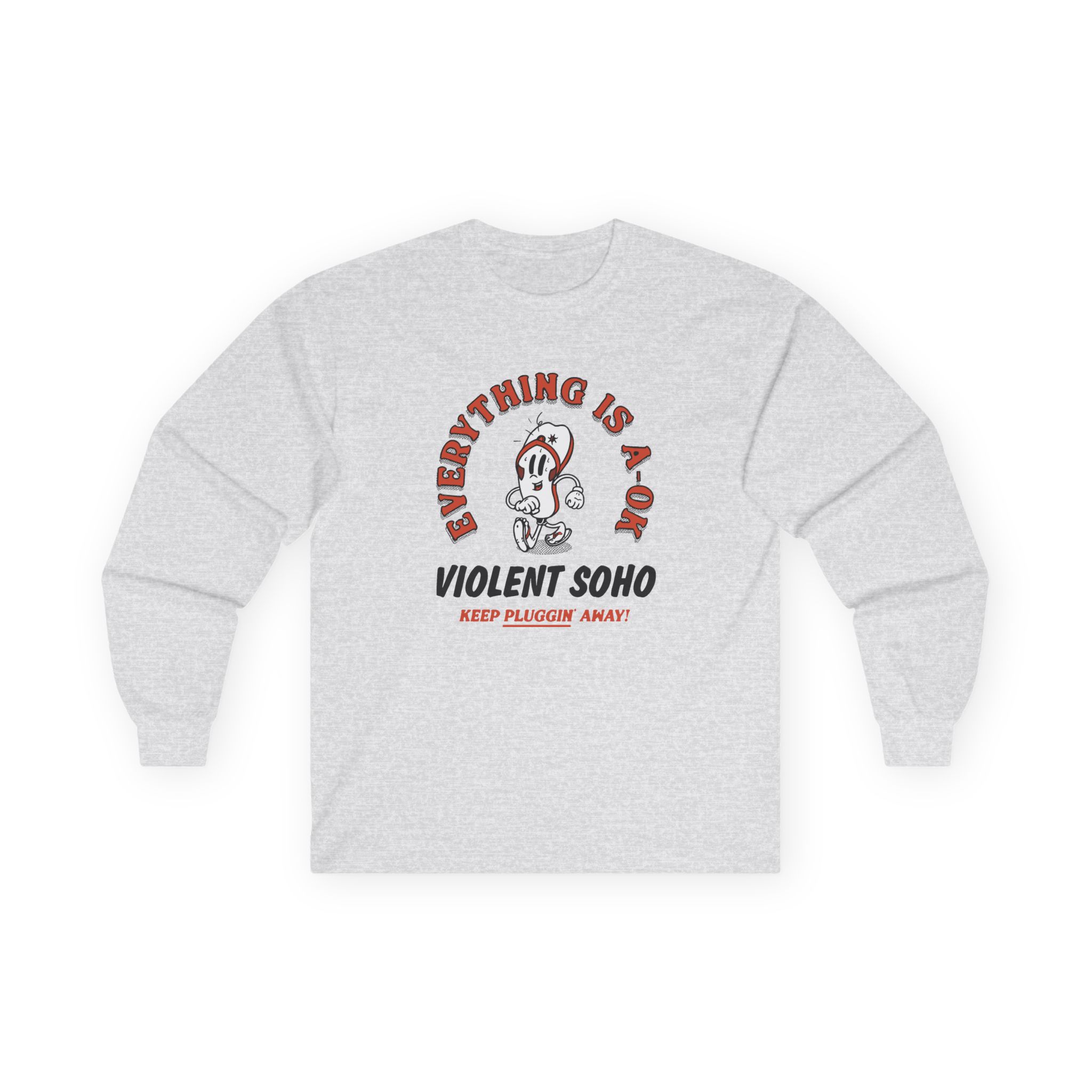 Violent Soho Keep on Pluggin Unisex Ultra Cotton Long Sleeve Tee - Image 3
