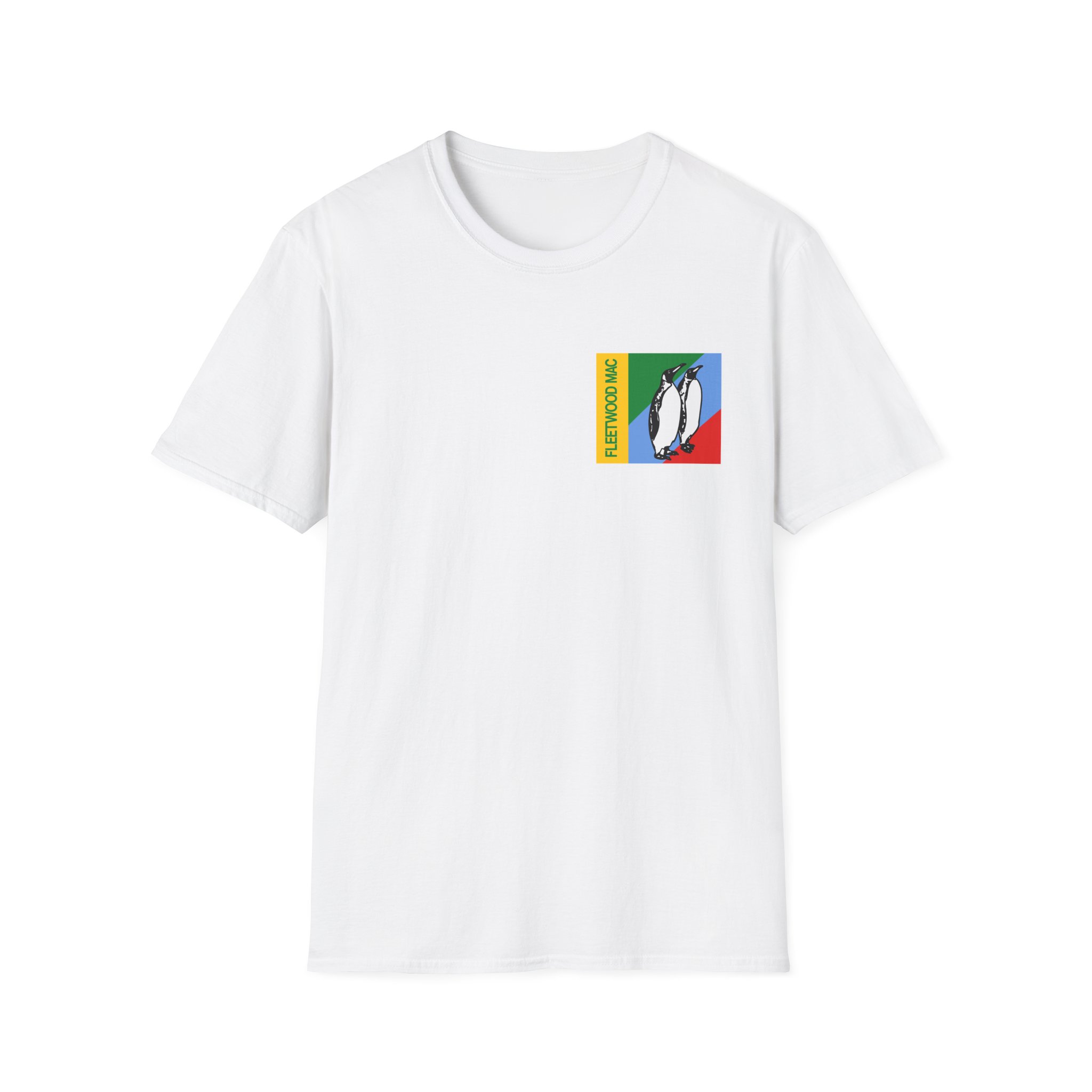 Fleetwood Mac Duo Penguin Collared Unisex Softstyle T-Shirt