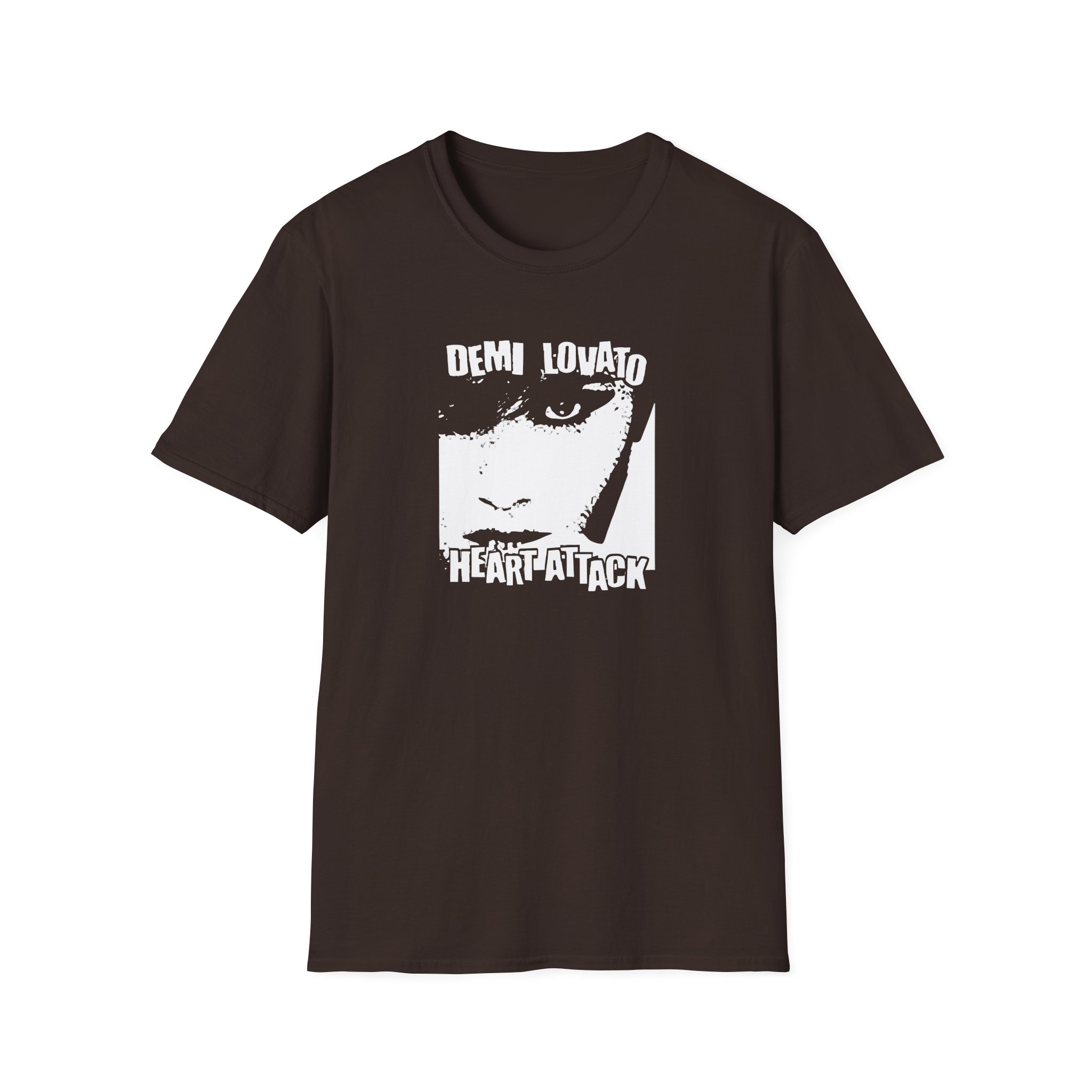 D L Heart Attack Anniversary Unisex Softstyle T-Shirt - Image 5