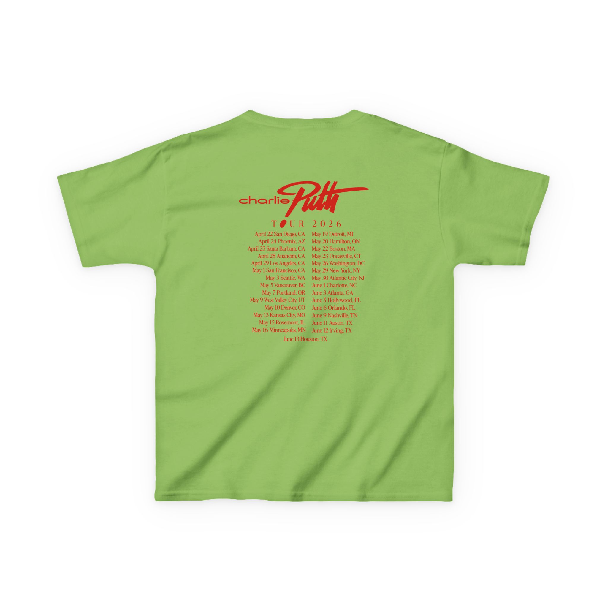 Charlie Puth Whatever's Clever! 2026 Kids Heavy Cotton™ Tee - Image 8