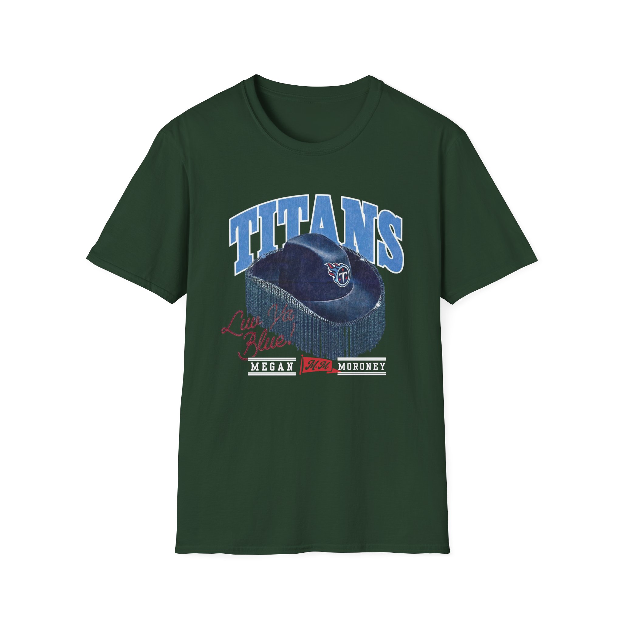 Megan Moroney Titans Cowgirl Hat Unisex Softstyle T-Shirt - Image 5