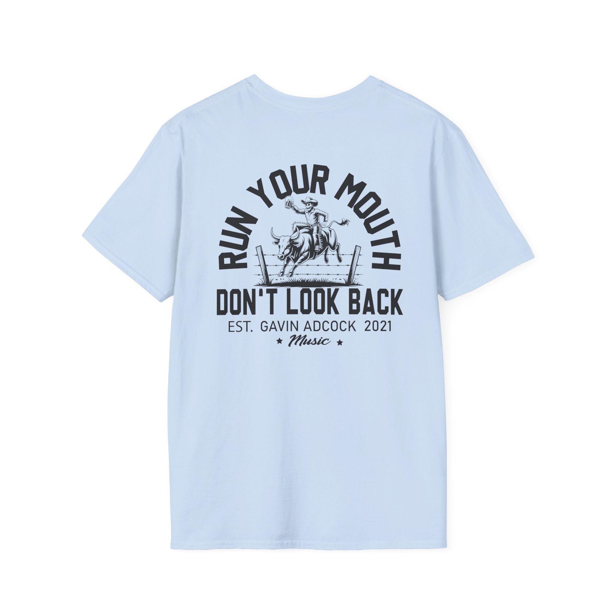 Gavin Adcock Run Your Mouth Unisex Softstyle T-Shirt - Image 12