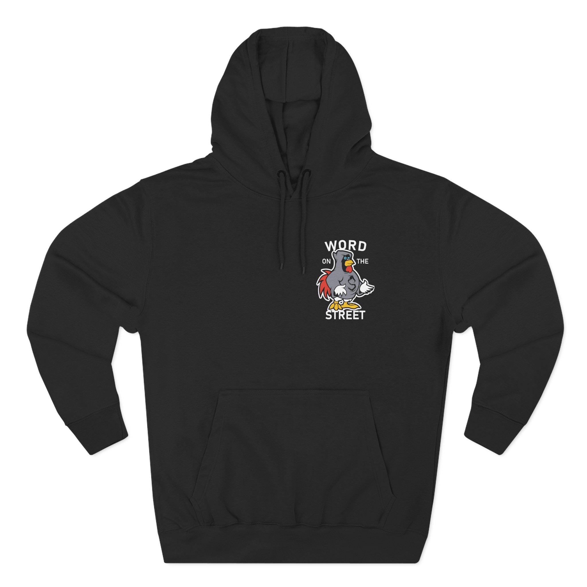 Shroud Chicken Word On The Street Three-Panel Fleece Hoodie - Image 5