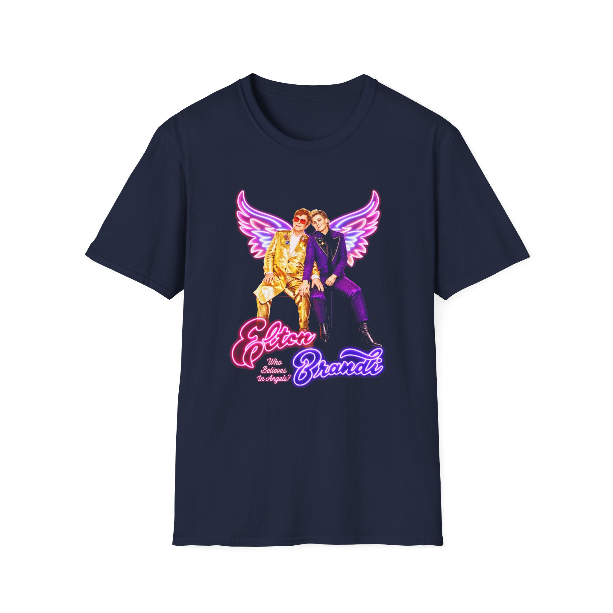 Ej Farewell Who Believes in Angels? Alternate Unisex Softstyle T-Shirt - Image 5