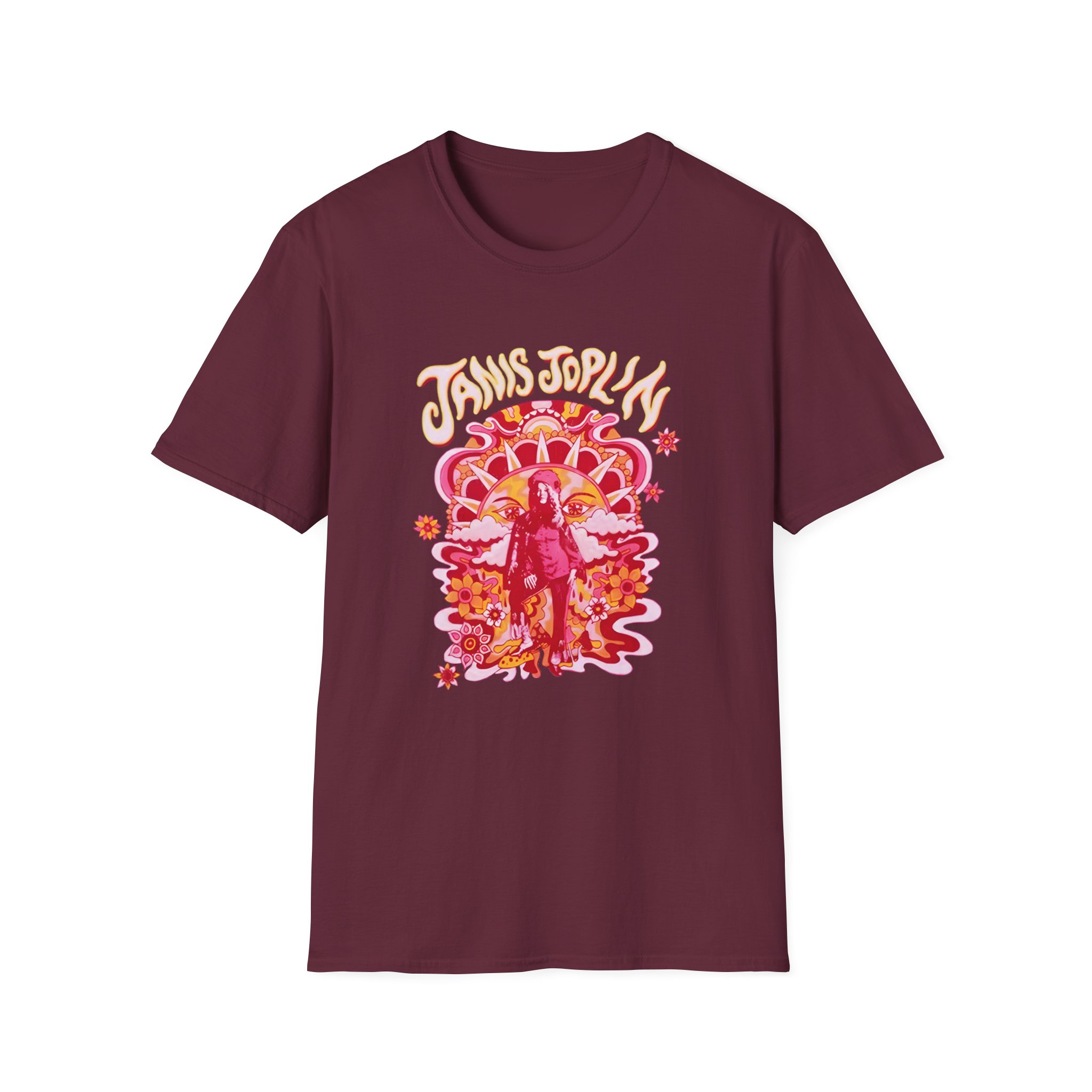 Janis Joplin Groovy Unisex Softstyle T-shirt - Image 3