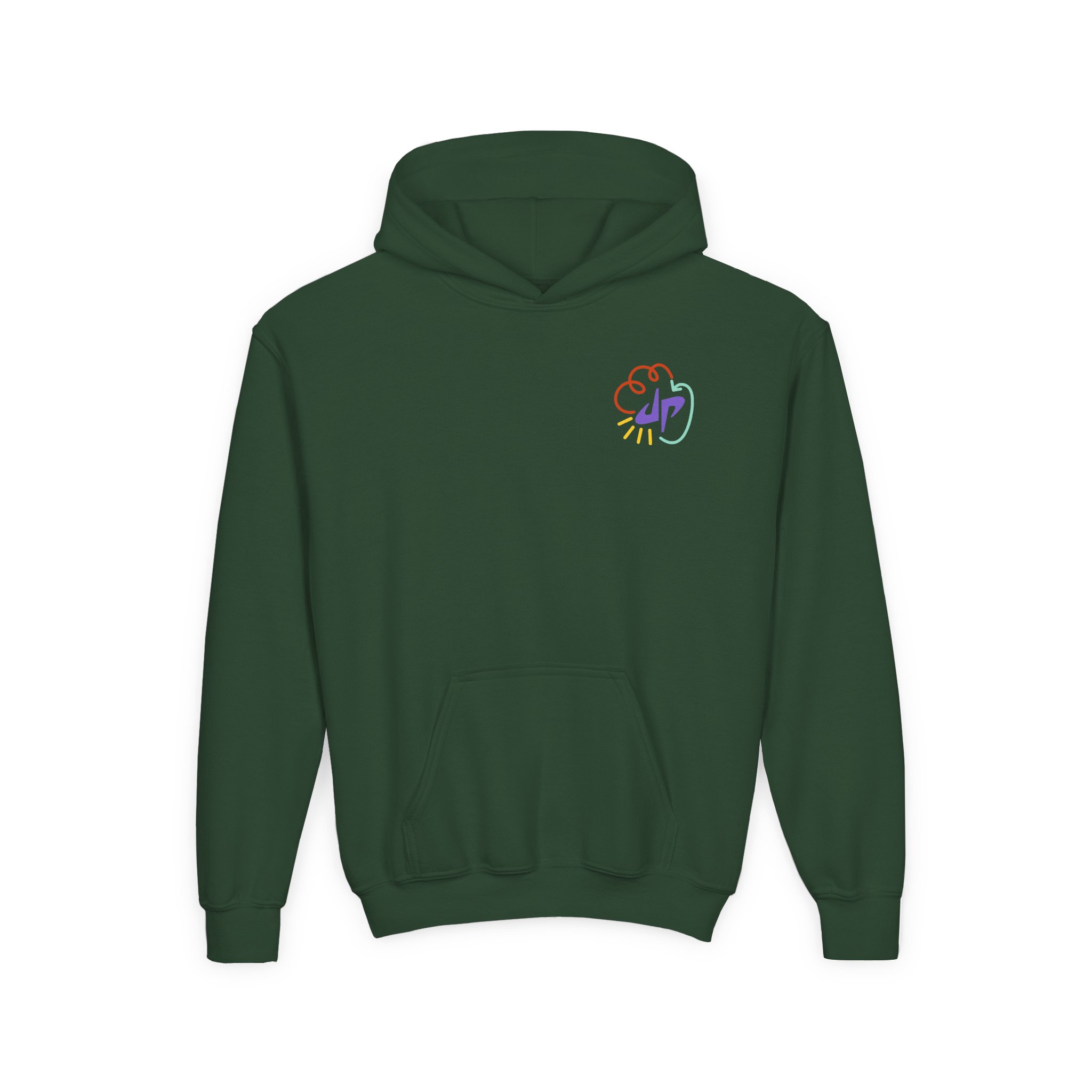 Dude Perfect Doodle Youth Heavy Blend Hooded Sweatshirt - Image 3