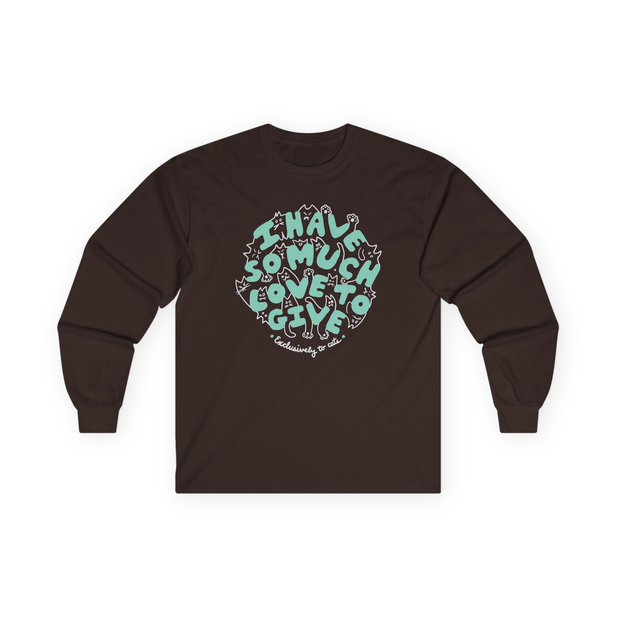 Dropout Exclusively To Cats Unisex Ultra Cotton Long Sleeve Tee - Image 5