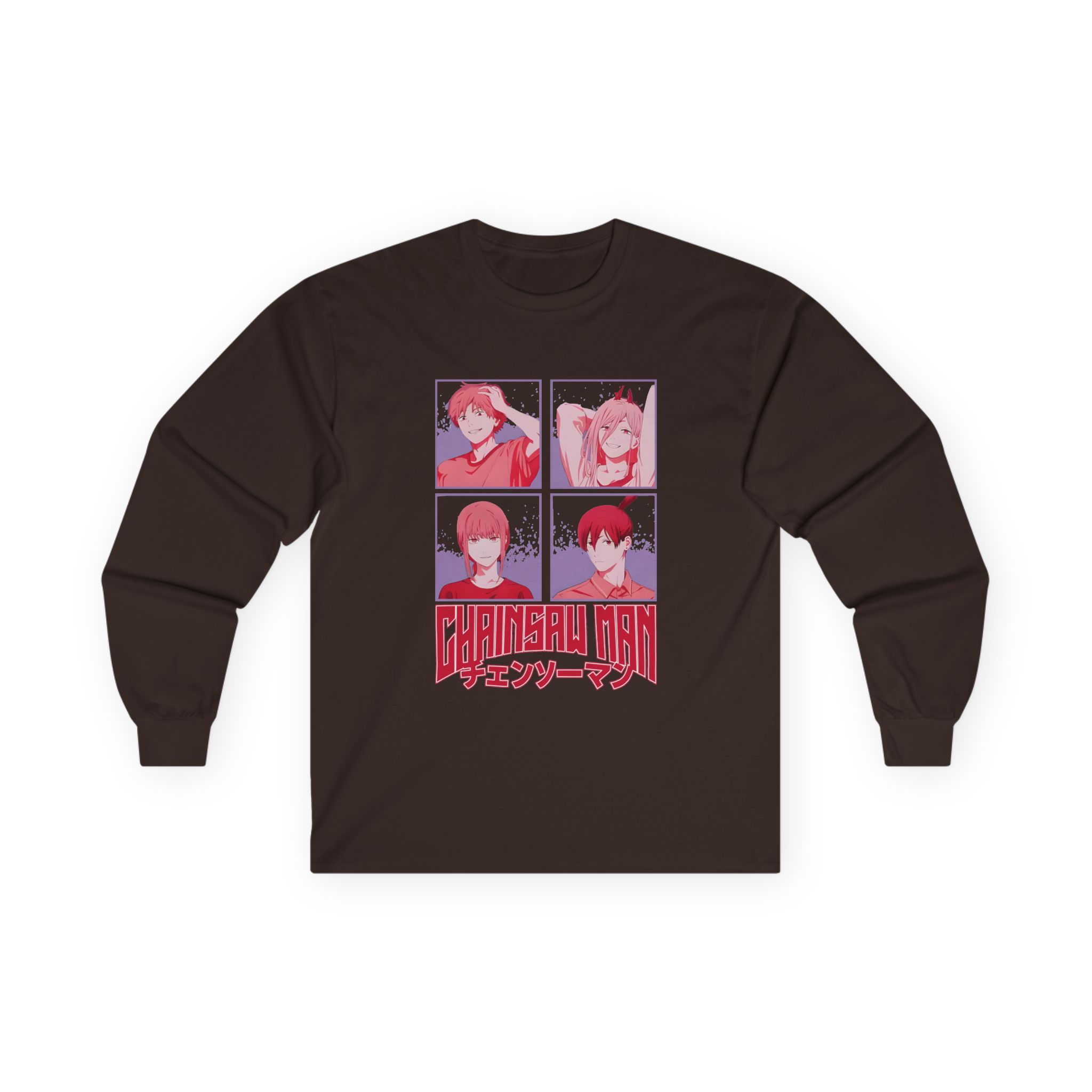 Chainsaw Man Tonal Group Unisex Ultra Cotton Long Sleeve Tee - Image 3