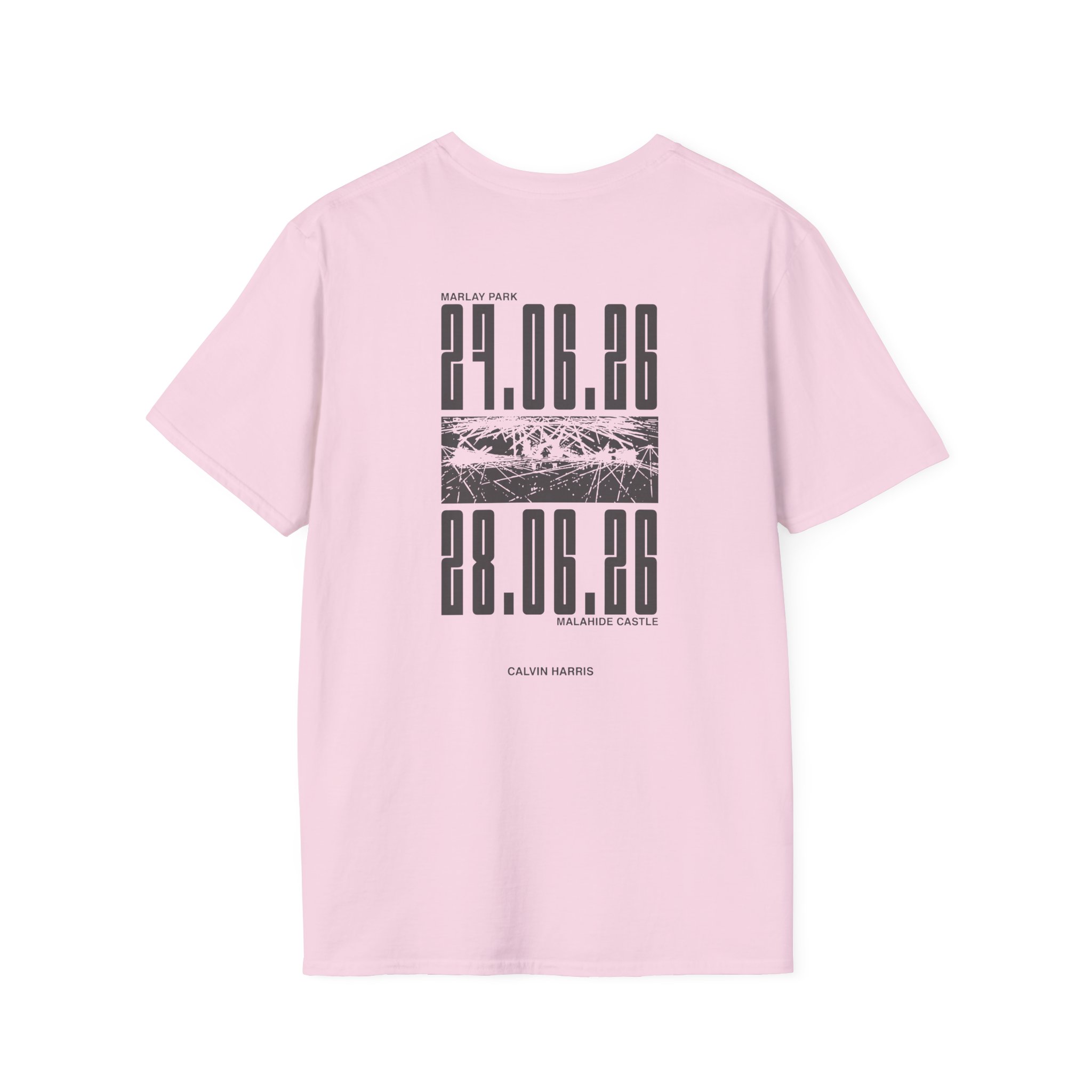 Calvin Harris Malahide Castle Tour Unisex Softstyle T-Shirt - Image 26