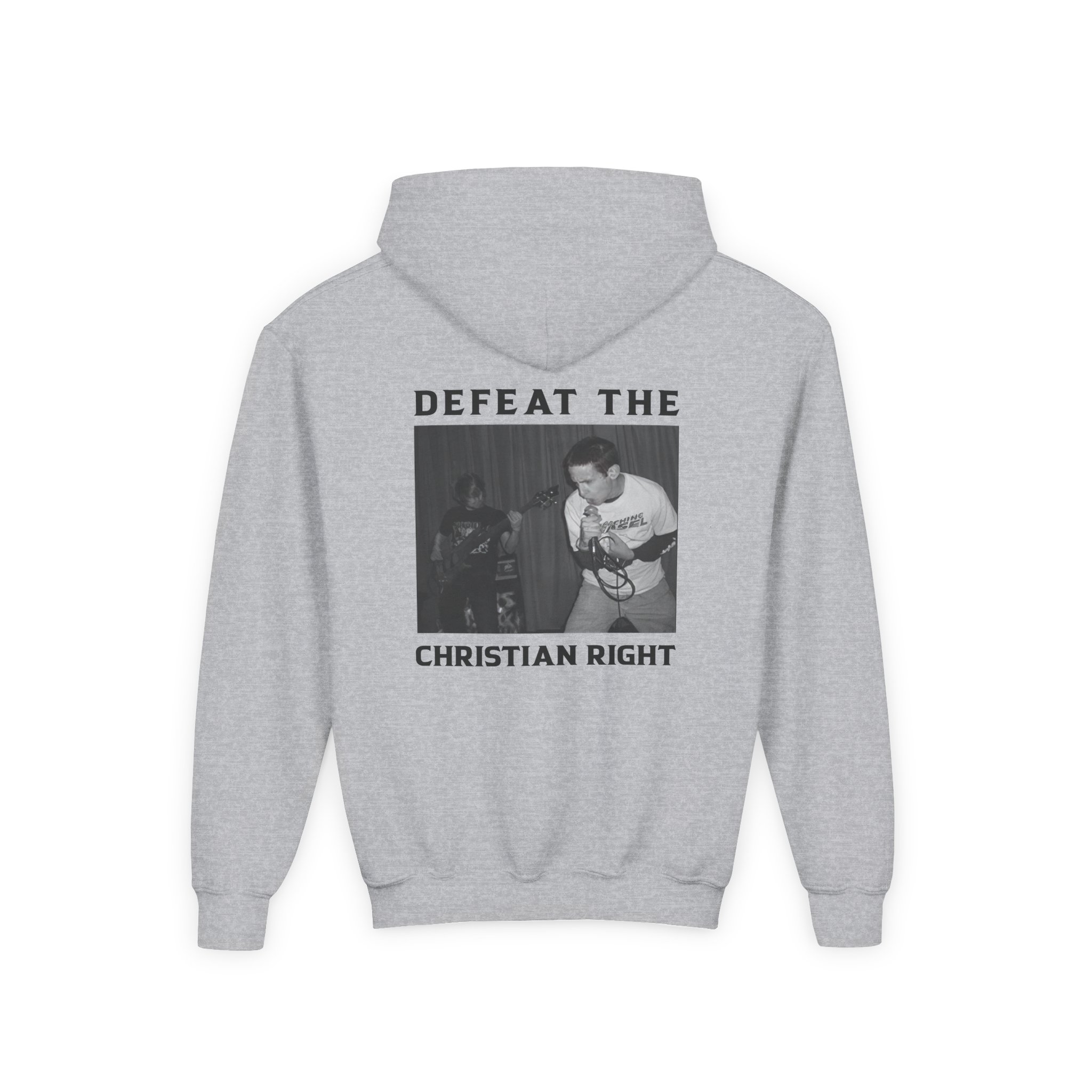 Youth Weekend Nachos Christian Heavy Blend Hooded Sweatshirt - Image 4
