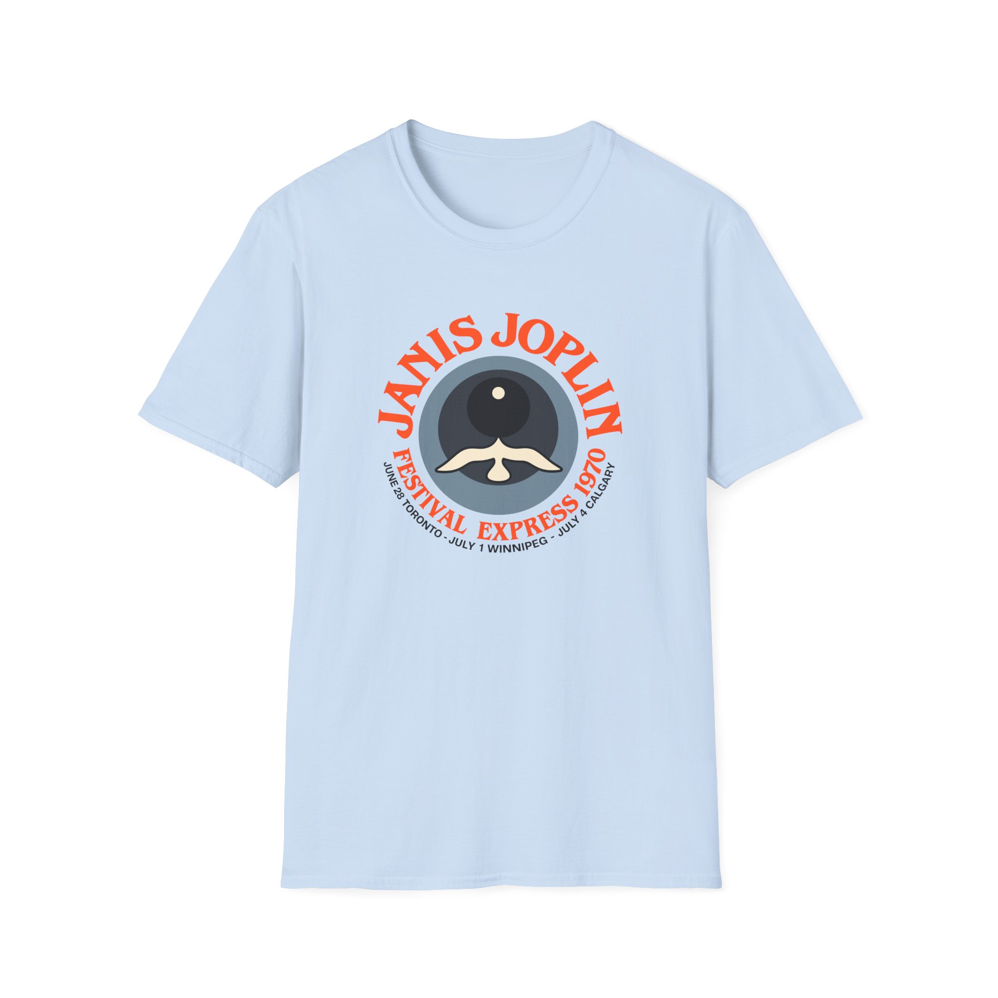 Janis Joplin Festival Express 1970 Unisex Softstyle T-Shirt - Image 23