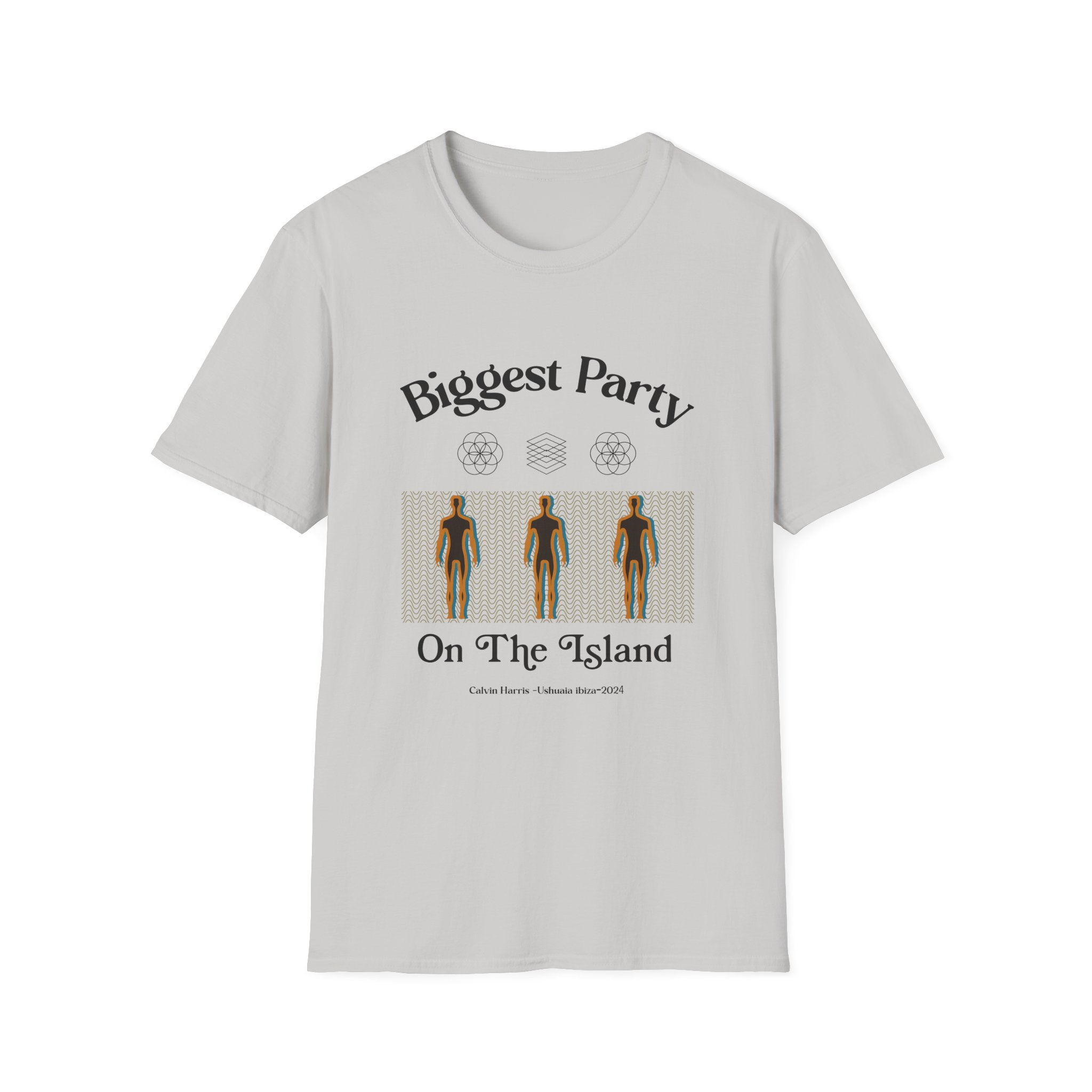Calvin Harris Ushuaia Higher Island Party Unisex Softstyle T-Shirt - Image 5
