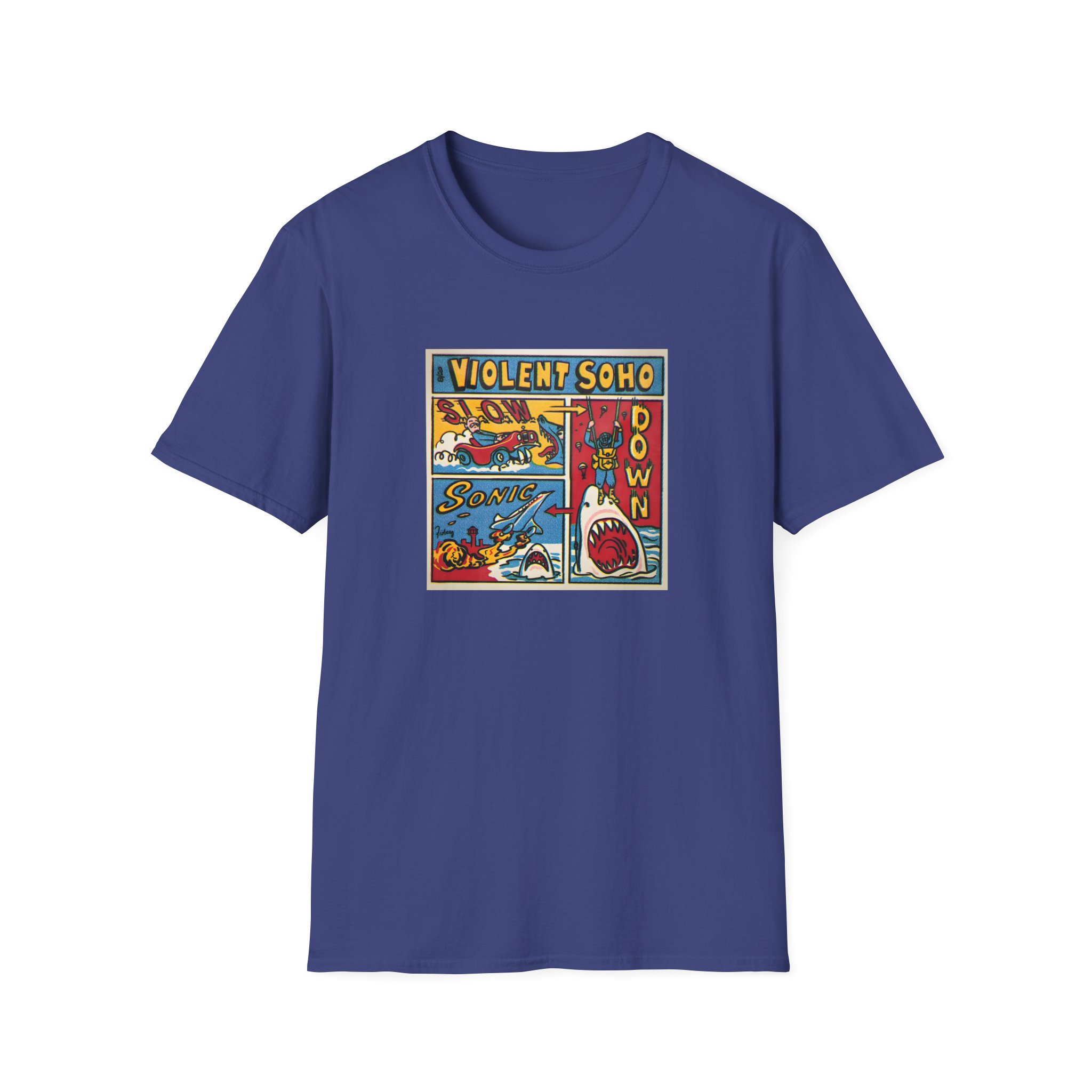 Violent Soho Slow Down Sonic Unisex Softstyle T-Shirt - Image 19