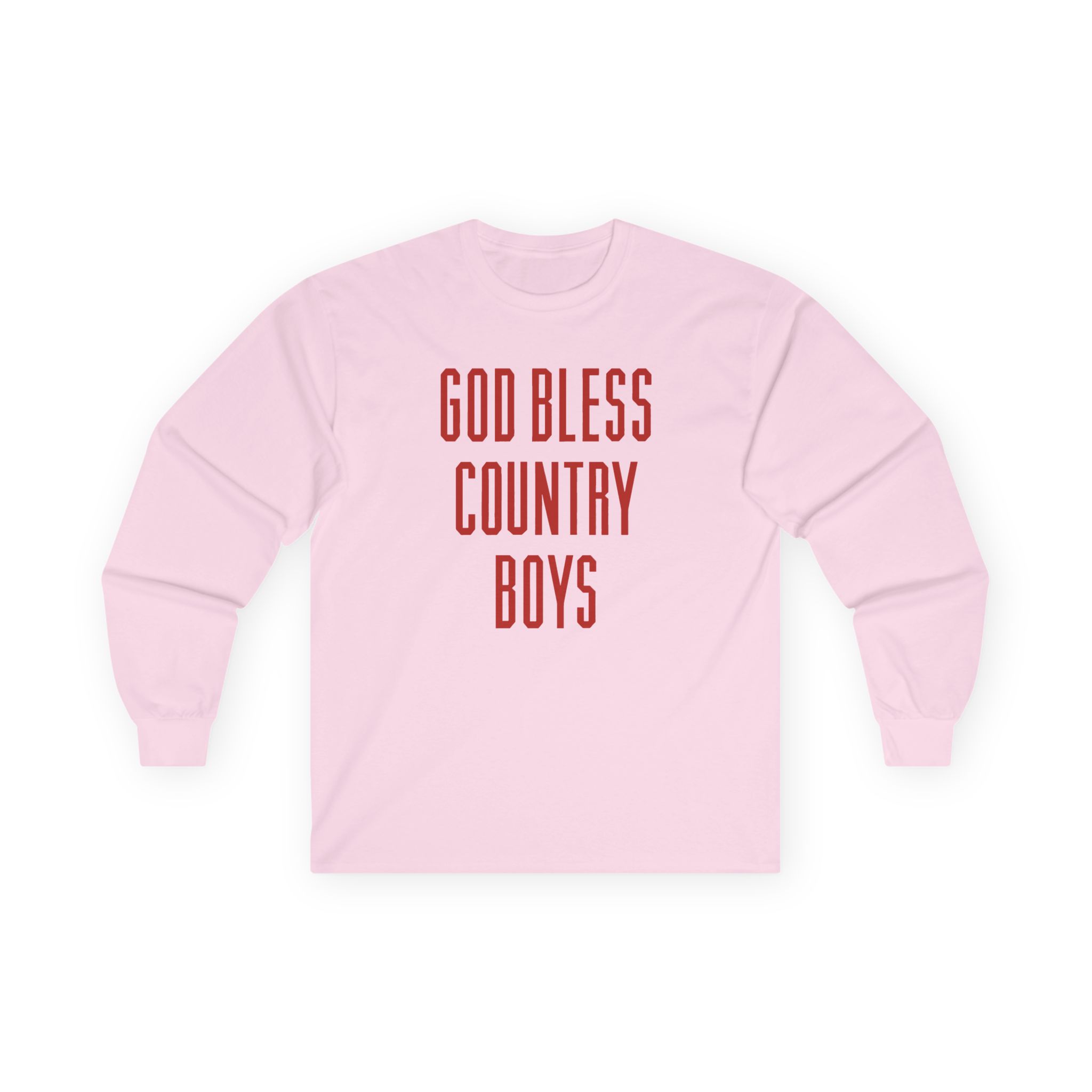 Hd God Bless Country Boys Unisex Ultra Cotton Long Sleeve Tee - Image 15