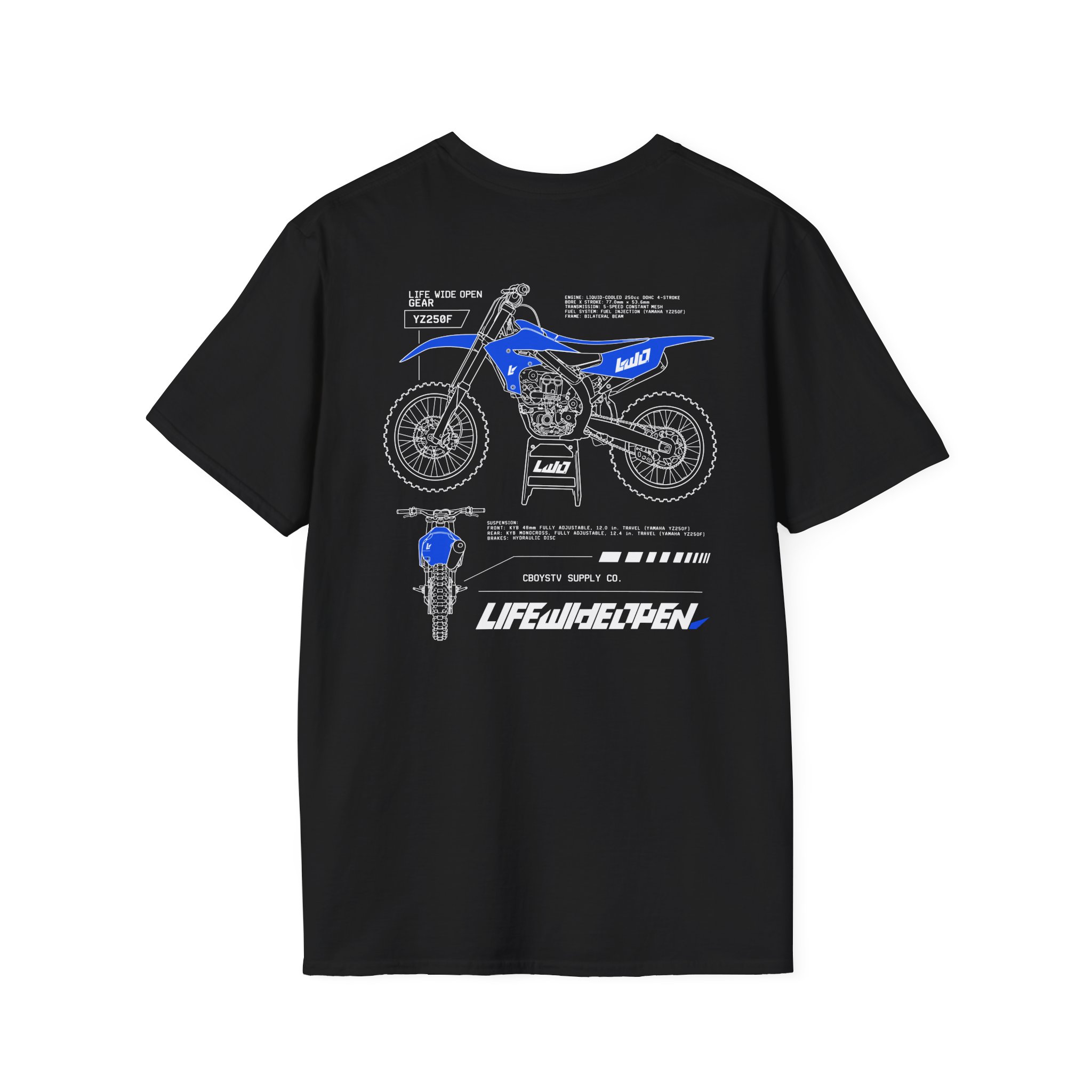 Cboystv Yamaha Spec Unisex Softstyle T-Shirt - Image 2