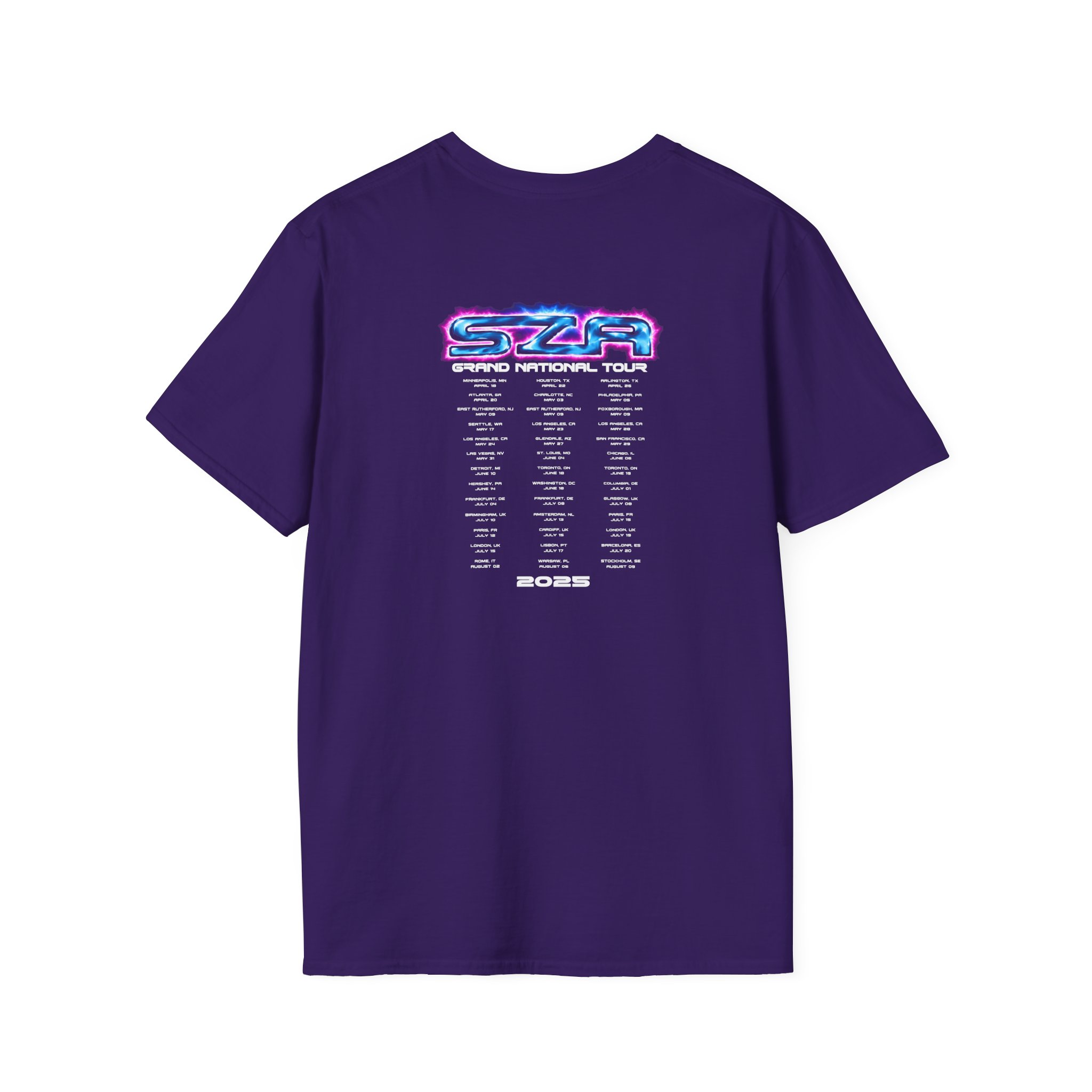 Sza Sos Butterfly Grand National Tour Unisex Softstyle T-Shirt - Image 22
