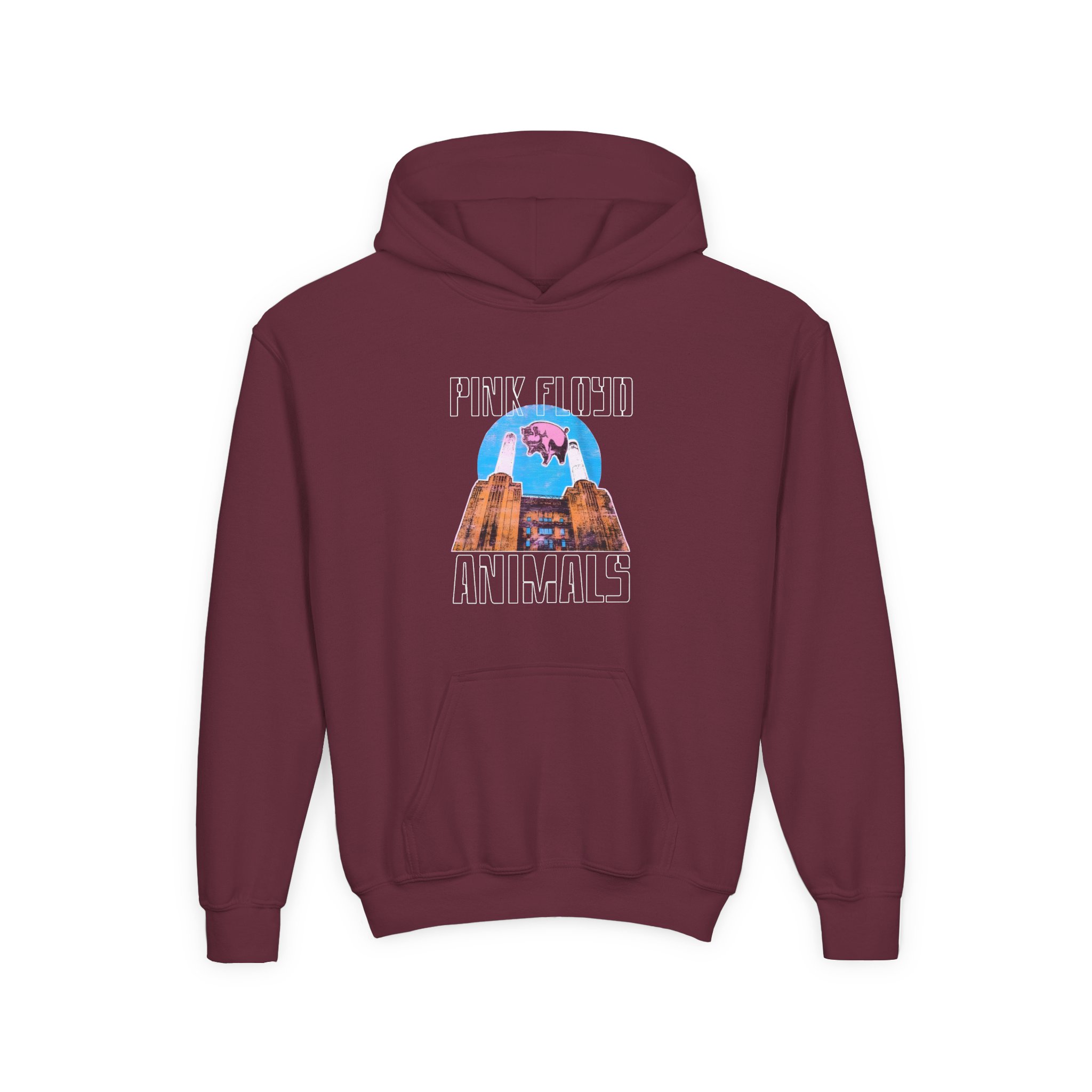Pink Floyd Animals Pink Funny Animal Youth Hoodie - Image 3