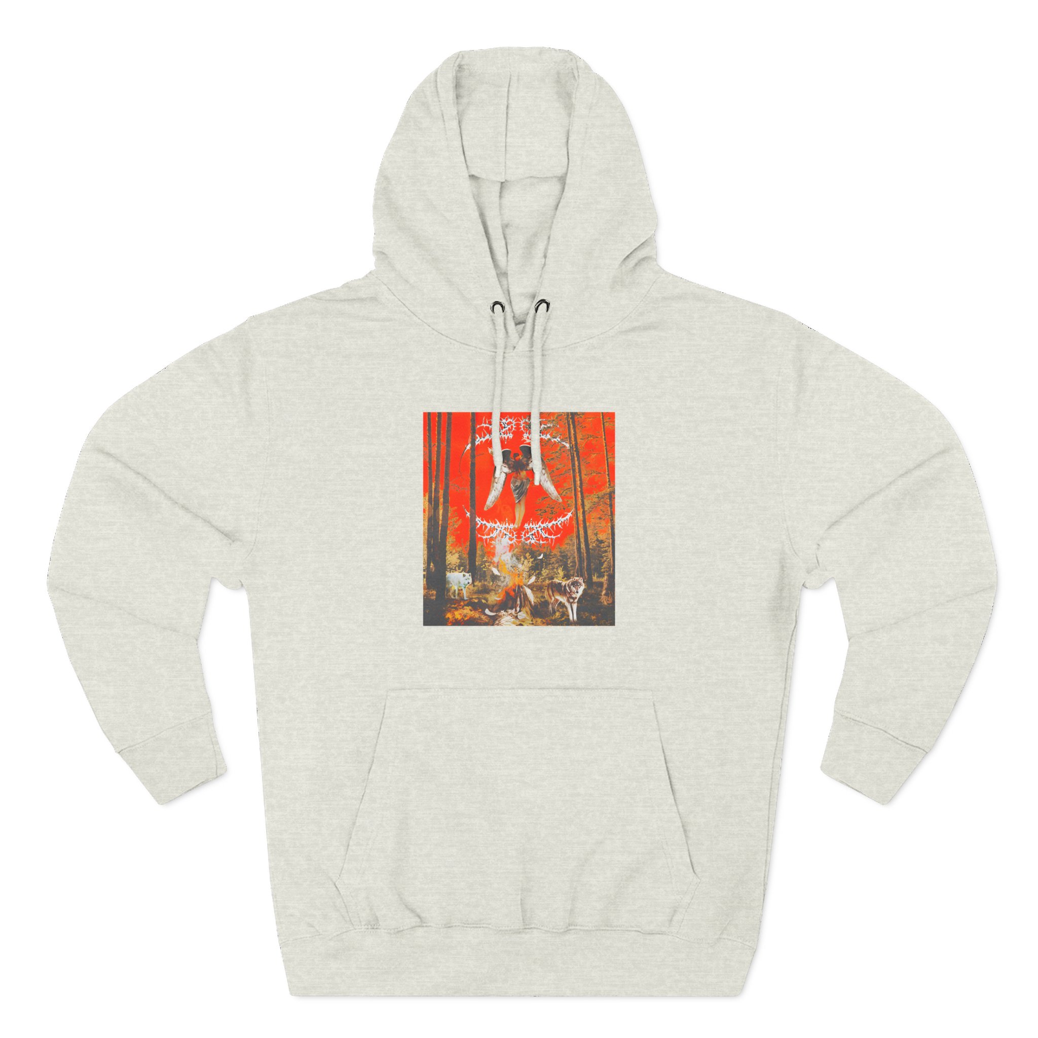 Knocked Loose Upon Loss Wolves Three-Panel Fleece Hoodie - Image 5