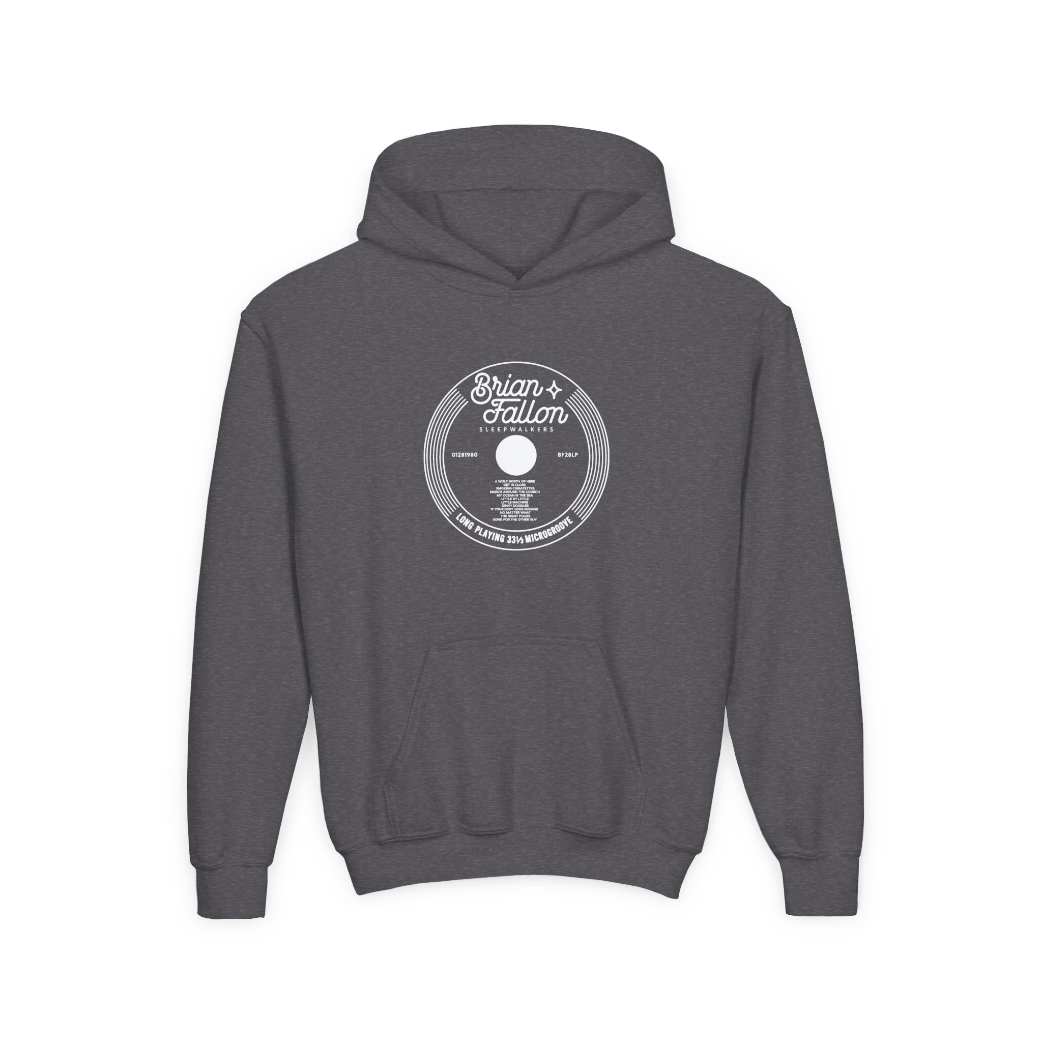 Brian Fallon Record Youth Heavy Blend Hooded Sweatshirt - Image 7