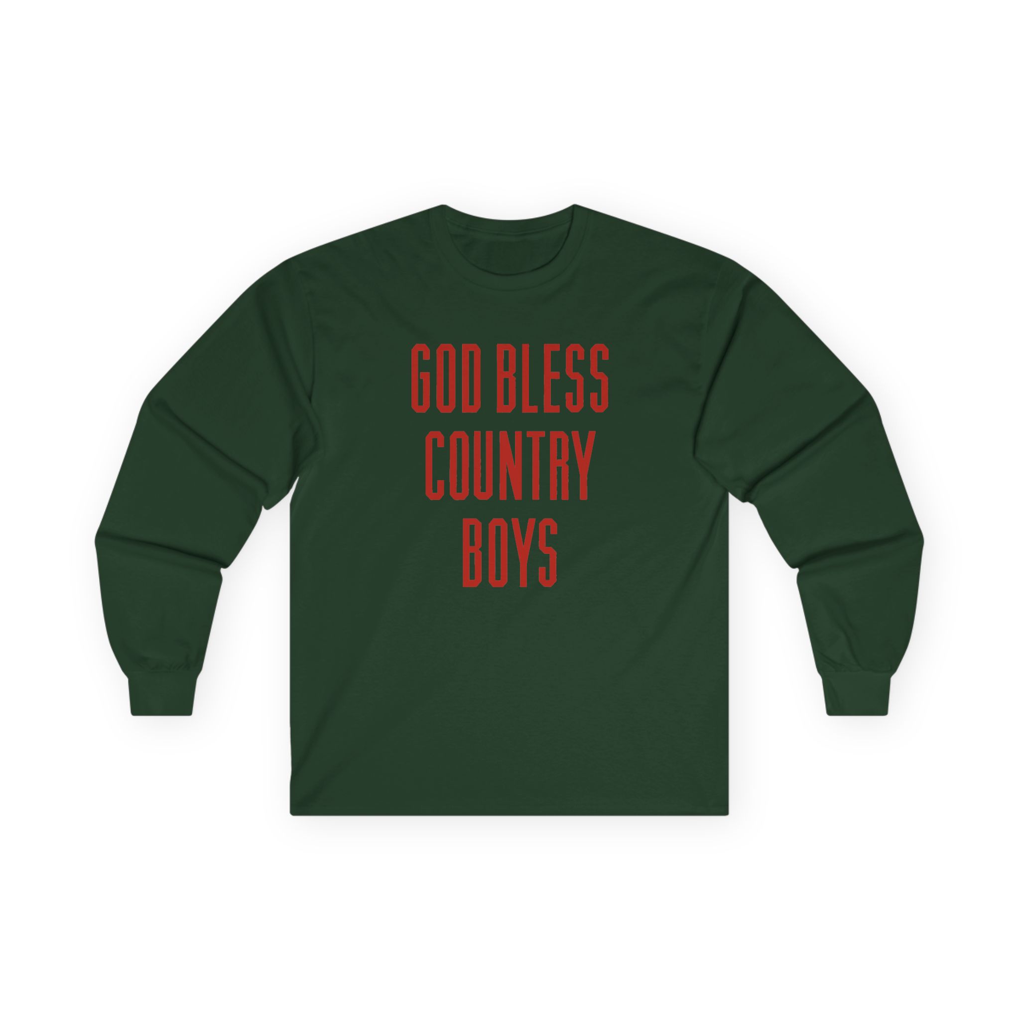 Hd God Bless Country Boys Unisex Ultra Cotton Long Sleeve Tee - Image 7