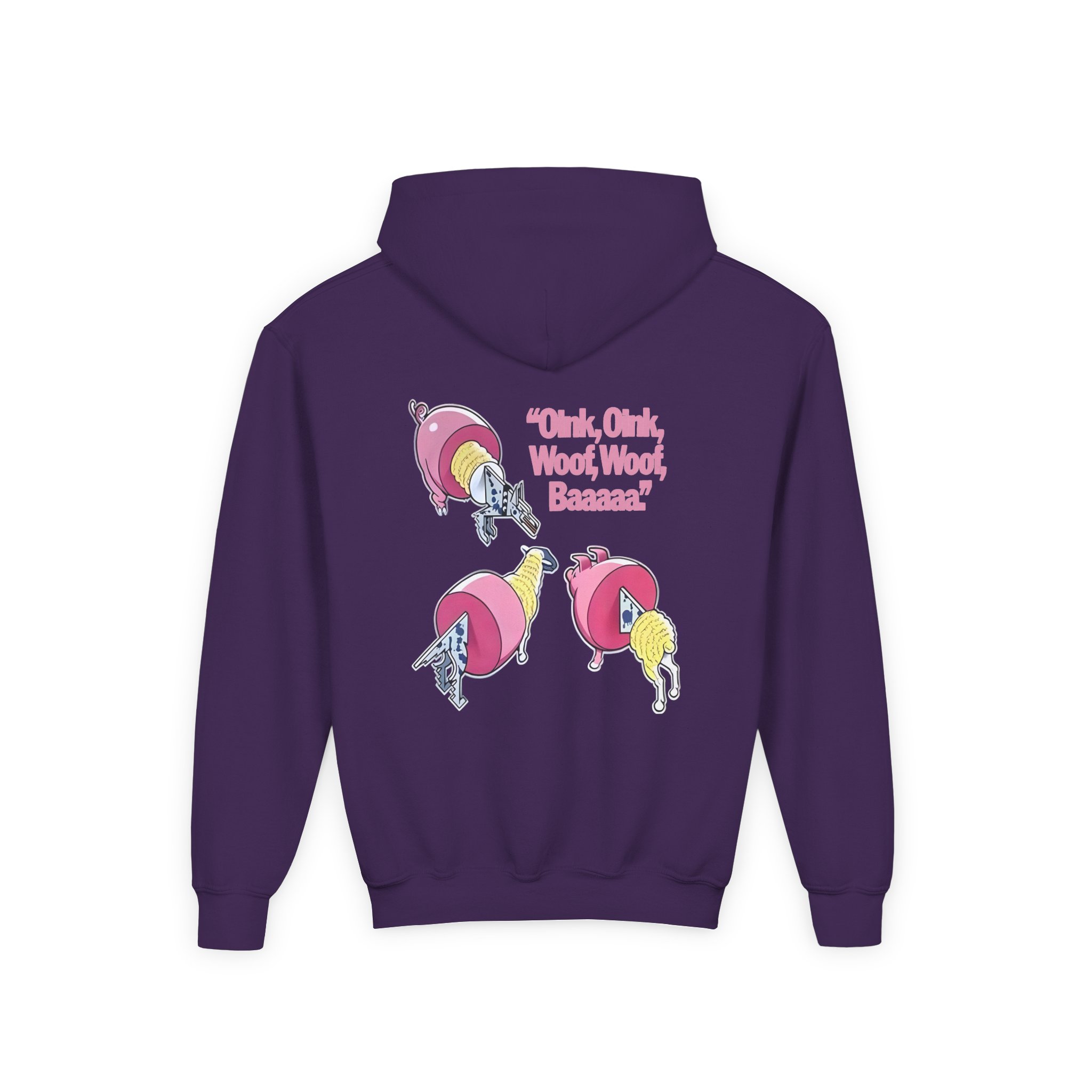 Pink Floyd Animals Oink Oink Youth Heavy Blend Hooded Sweatshirt - Image 8