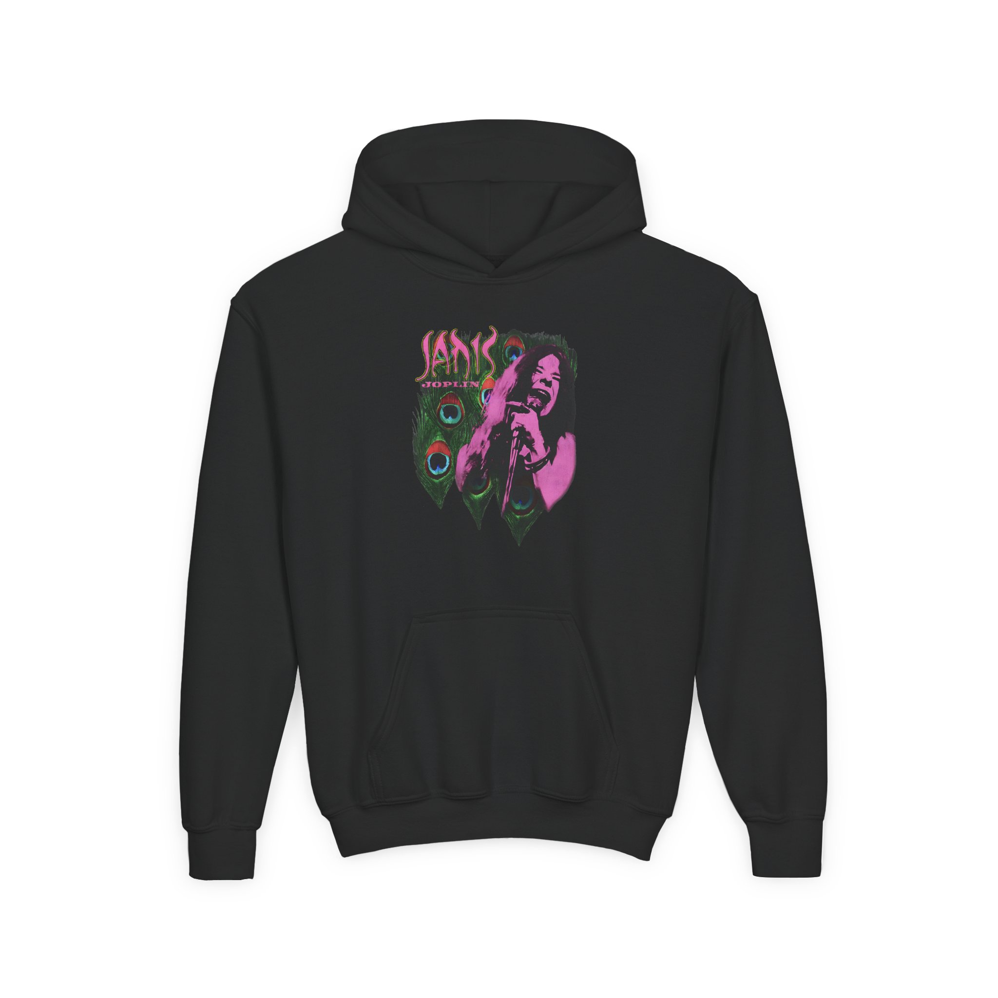 Janis Joplin Sings Vintage Youth Heavy Blend Hooded Sweatshirt
