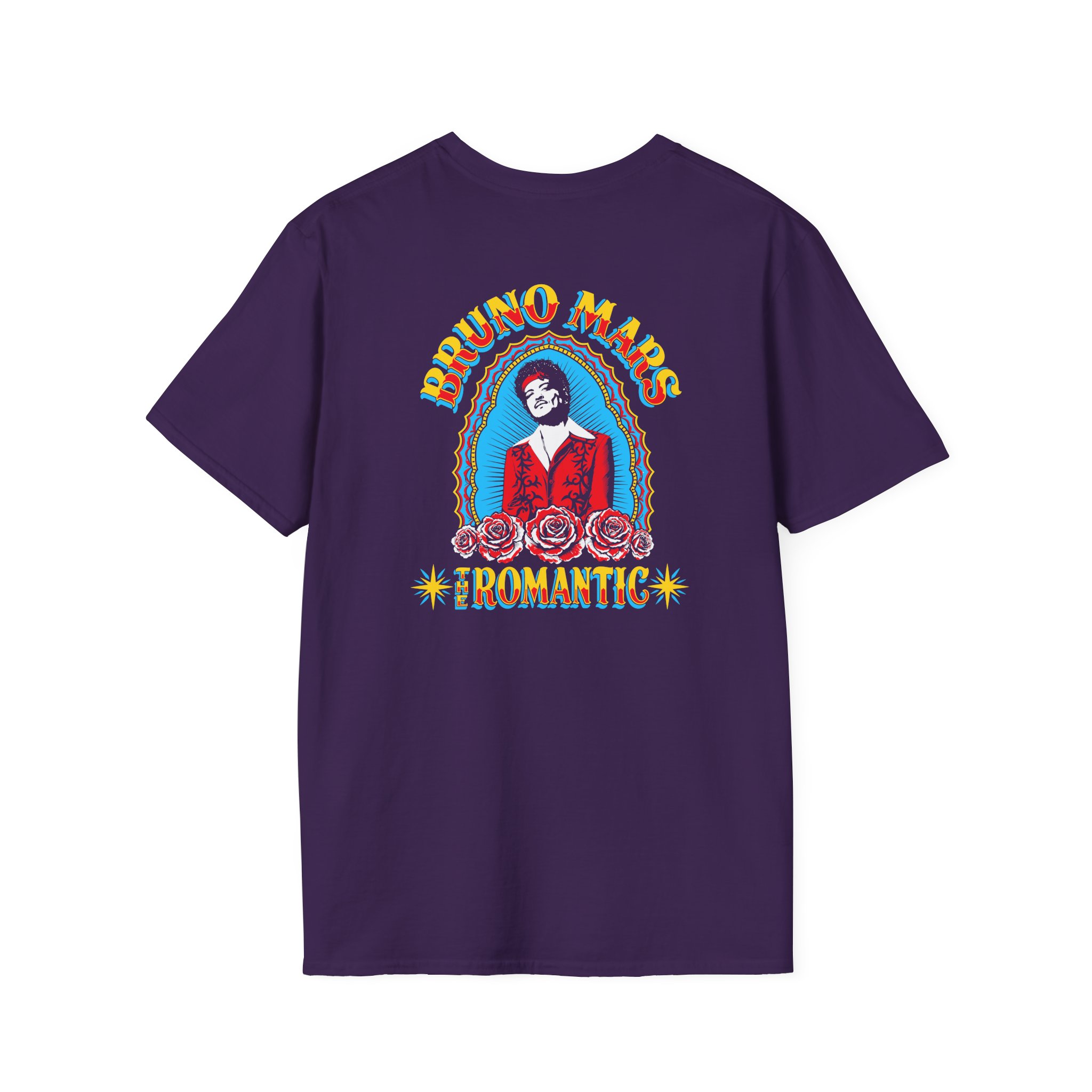 Bruno Mars the Romantic Halo Unisex Softstyle T-Shirt - Image 16