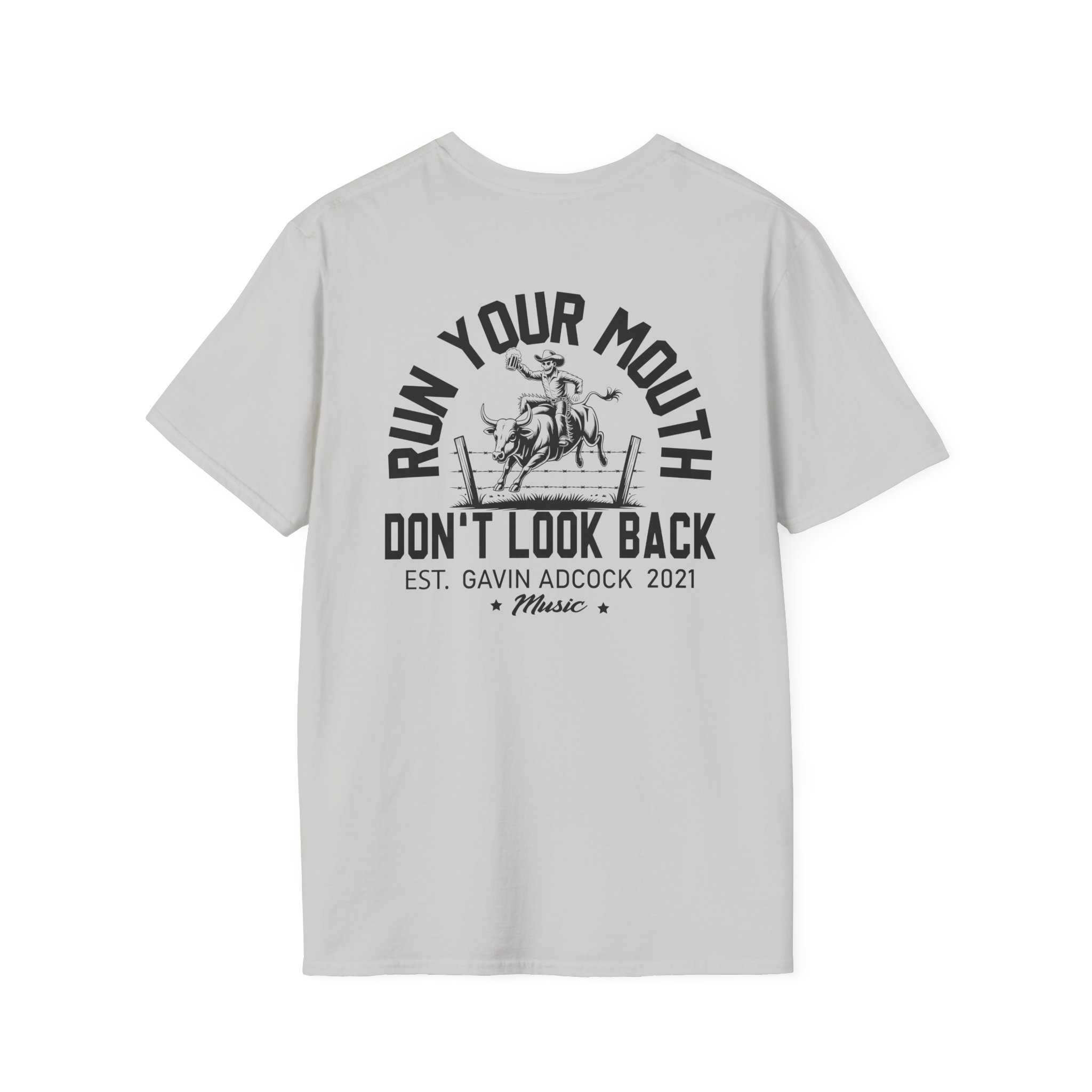 Gavin Adcock Run Your Mouth Unisex Softstyle T-Shirt - Image 8