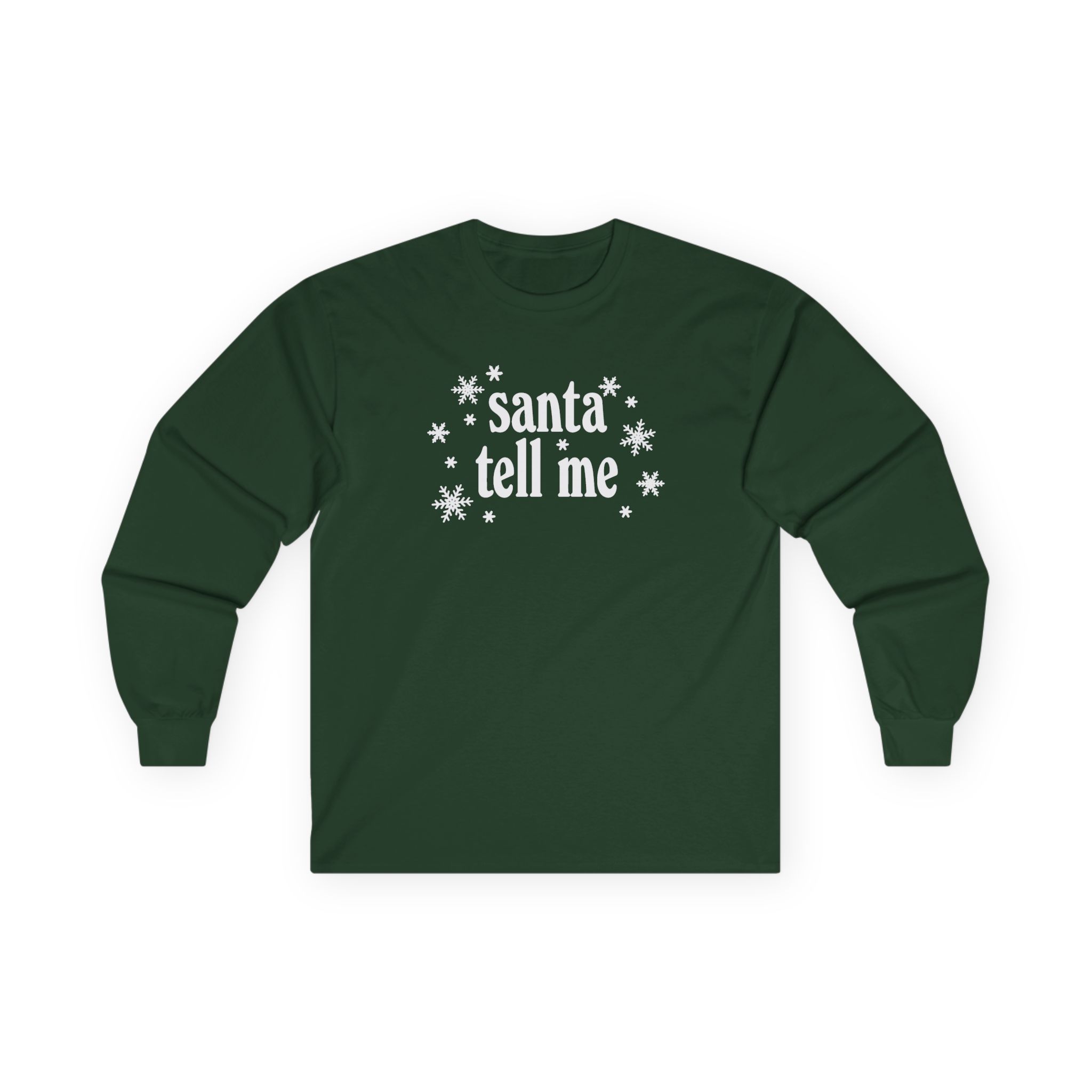 AG Santa Tell Me Unisex Ultra Cotton Long Sleeve Tee - Image 7