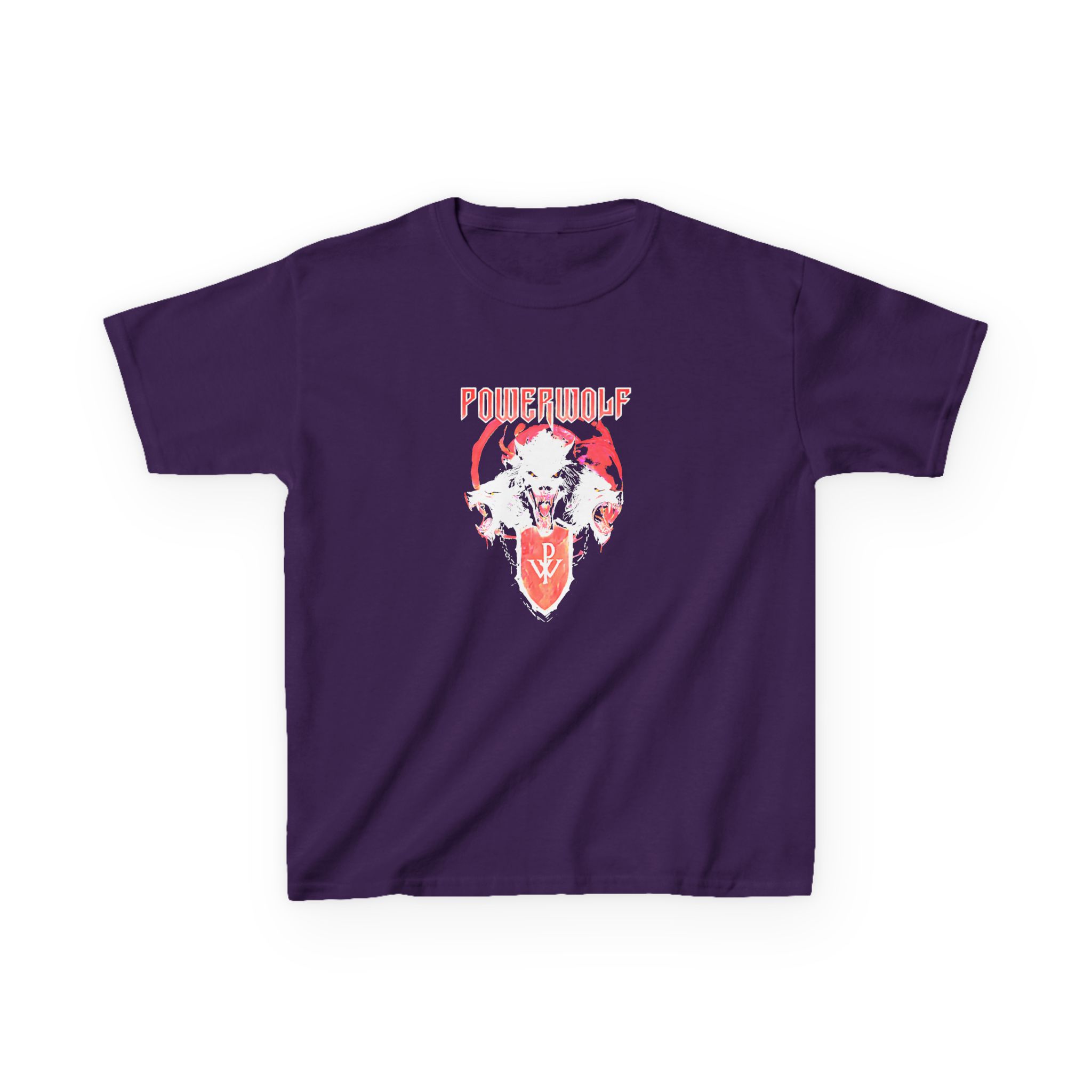 Kids Powerwolf Triple Wolf Heavy Cotton™ Tee - Image 5