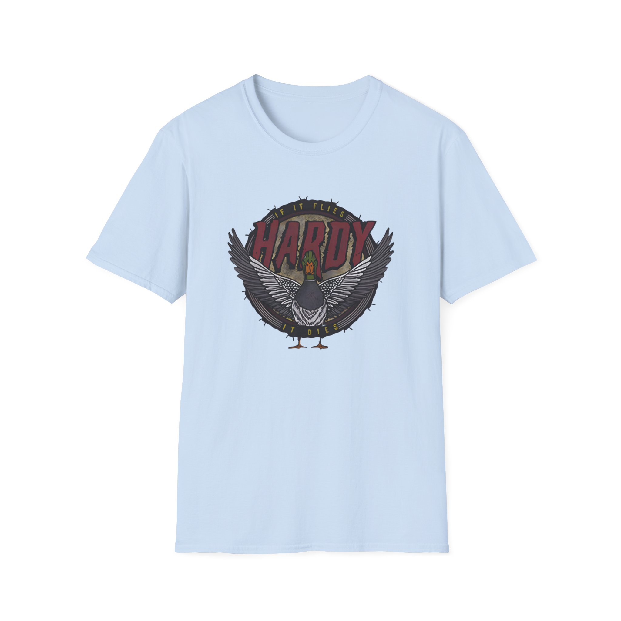 Hd if It Flies Unisex Softstyle T-Shirt - Image 23