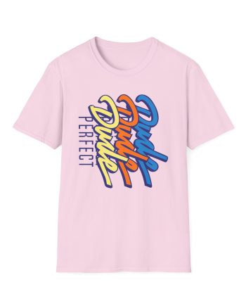 Dude Perfect Stacked Script Unisex Softstyle T-Shirt