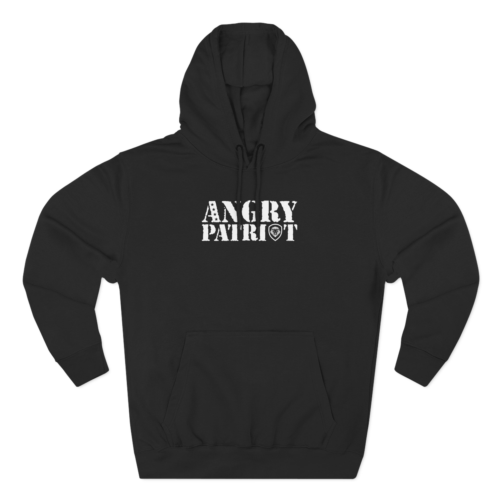 Valuetainment Angry Patriot Three-Panel Fleece Hoodie