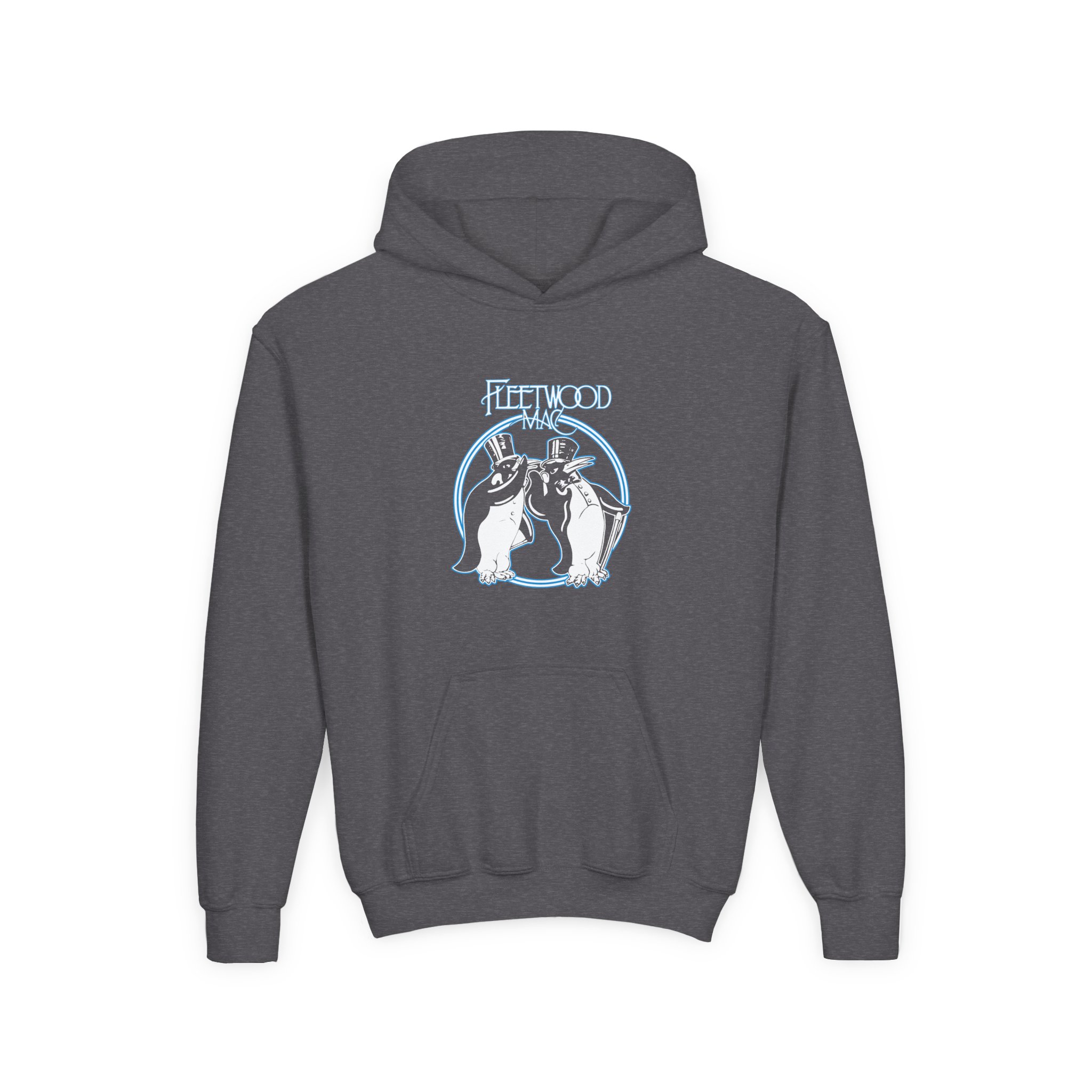 Fleetwood Mac Penguin Youth Heavy Blend Hooded Sweatshirt - Image 9