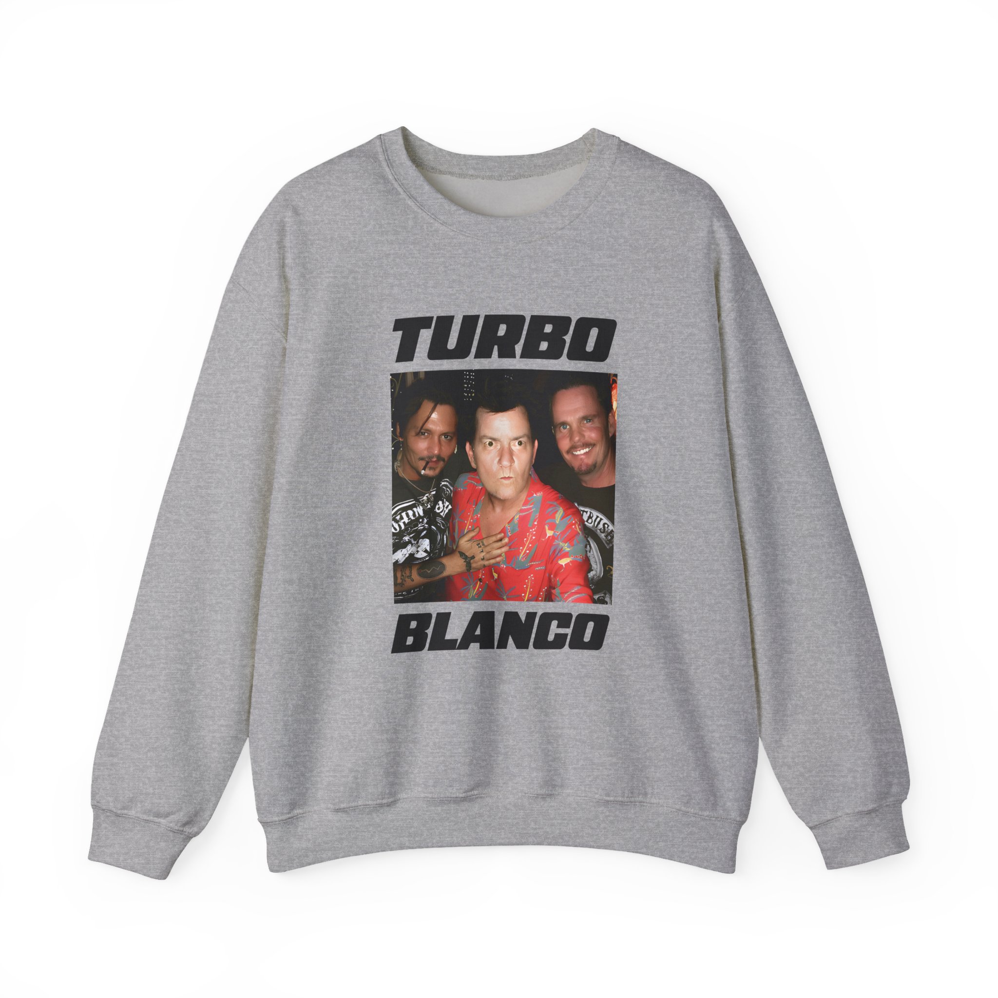 Chris Lorenzo Turbo Blanco Unisex Heavy Blend™ Crewneck Sweatshirt - Image 7