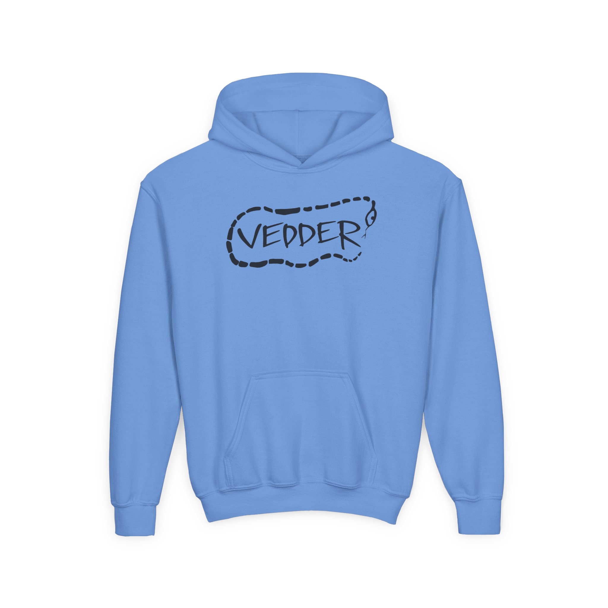 Eddie Vedder Stencil Snake Youth Heavy Blend Hooded Sweatshirt - Image 11