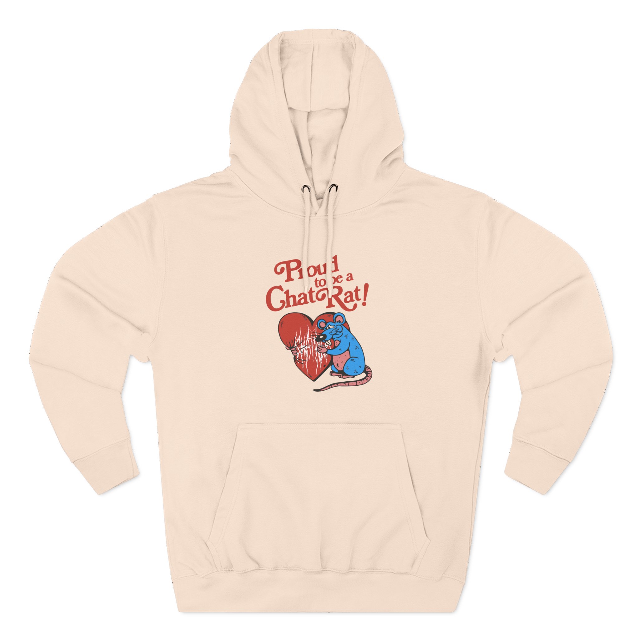 Chat Pile Chat Rat Three-Panel Fleece Hoodie - Image 7
