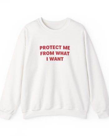 Jenny Holzer Protect Me From What I Want Unisex Heavy Blend™ Crewneck Sweatshirt