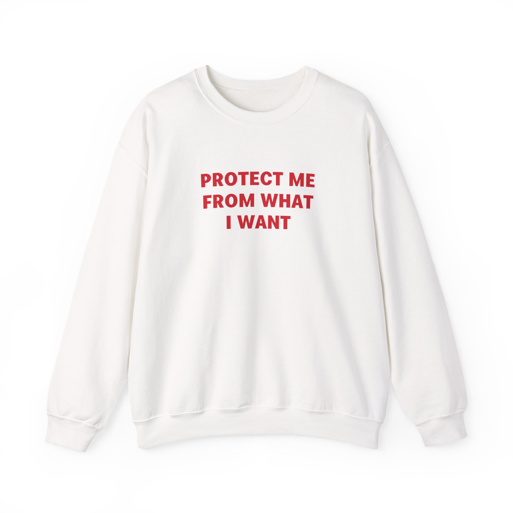 Jenny Holzer Protect Me From What I Want Unisex Heavy Blend™ Crewneck Sweatshirt