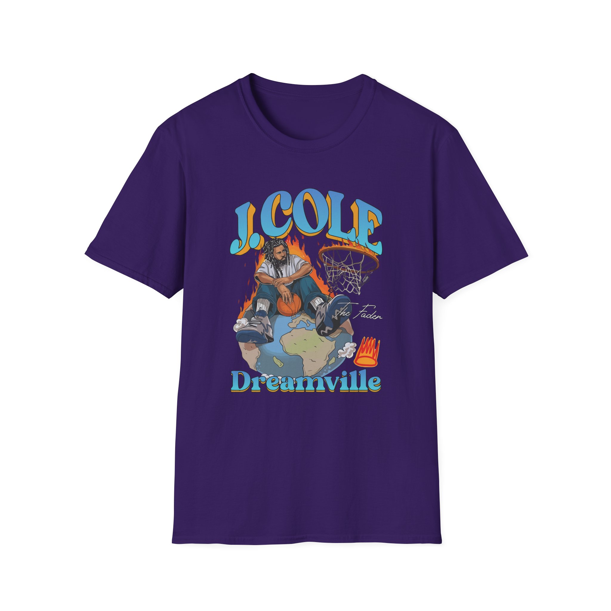 J Cole "Dreamville World" Unisex Softstyle T-shirt - Image 27