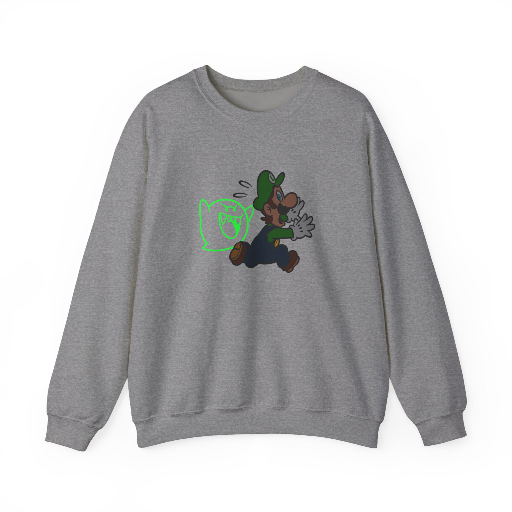 NTD Luigi™ and Boo Unisex Heavy Blend™ Crewneck Sweatshirt