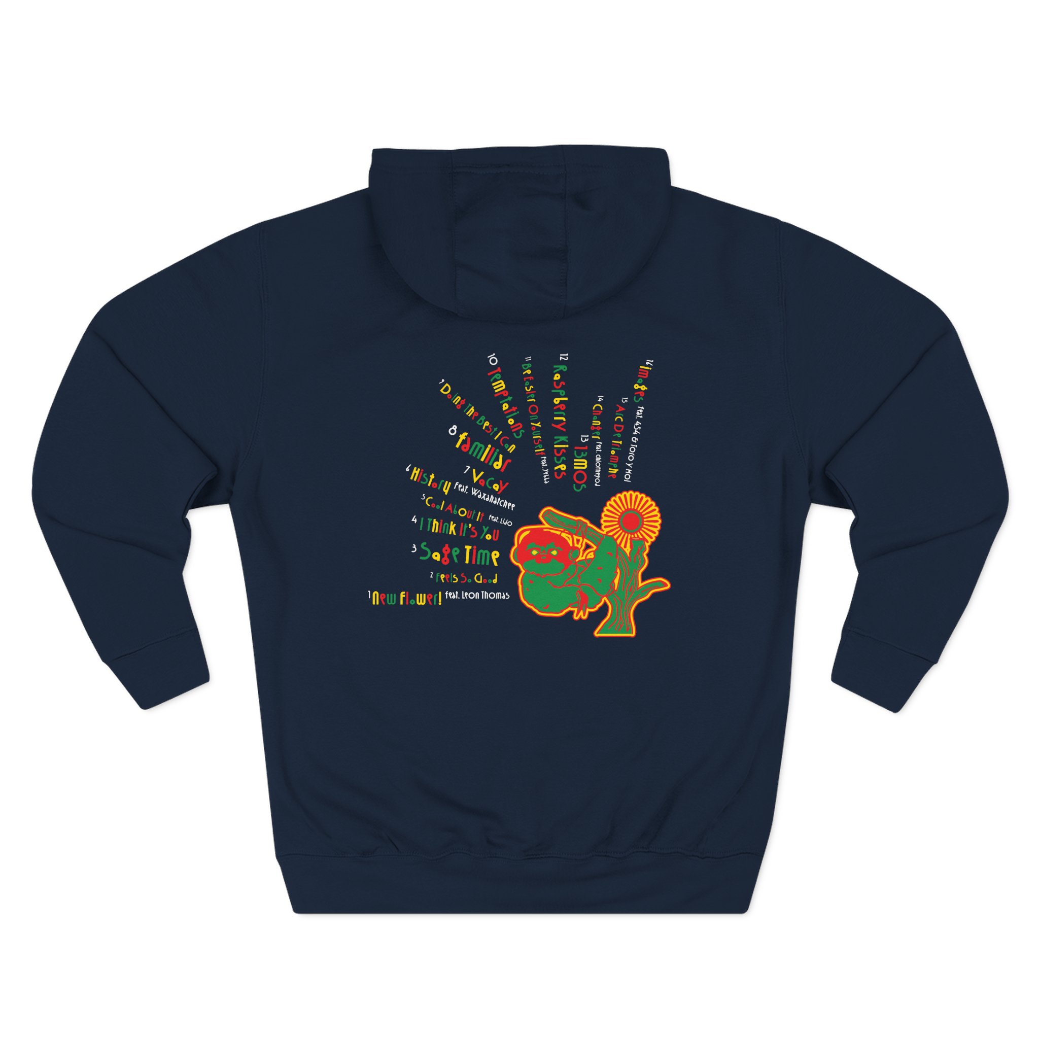 Aminé New Flower! Three-panel Fleece Hoodie - Image 6