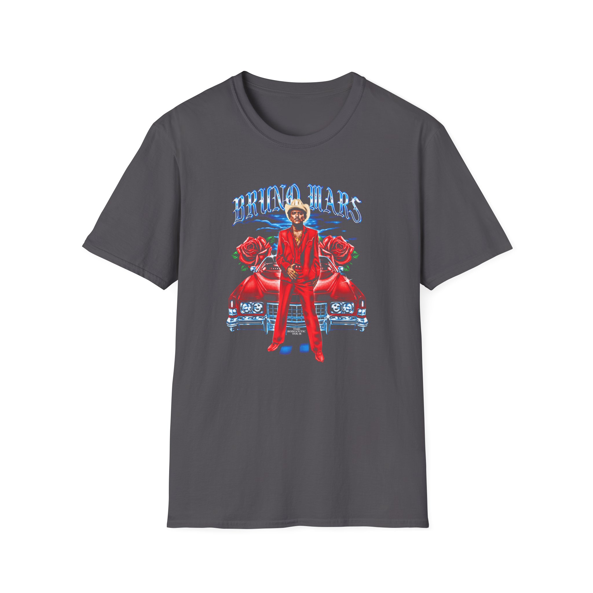 Bruno Mars Tampa the Romantic Unisex Softstyle T-Shirt - Image 7