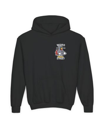 Shroud Chicken Word On The Street Youth Heavy Blend Hooded Sweatshirt