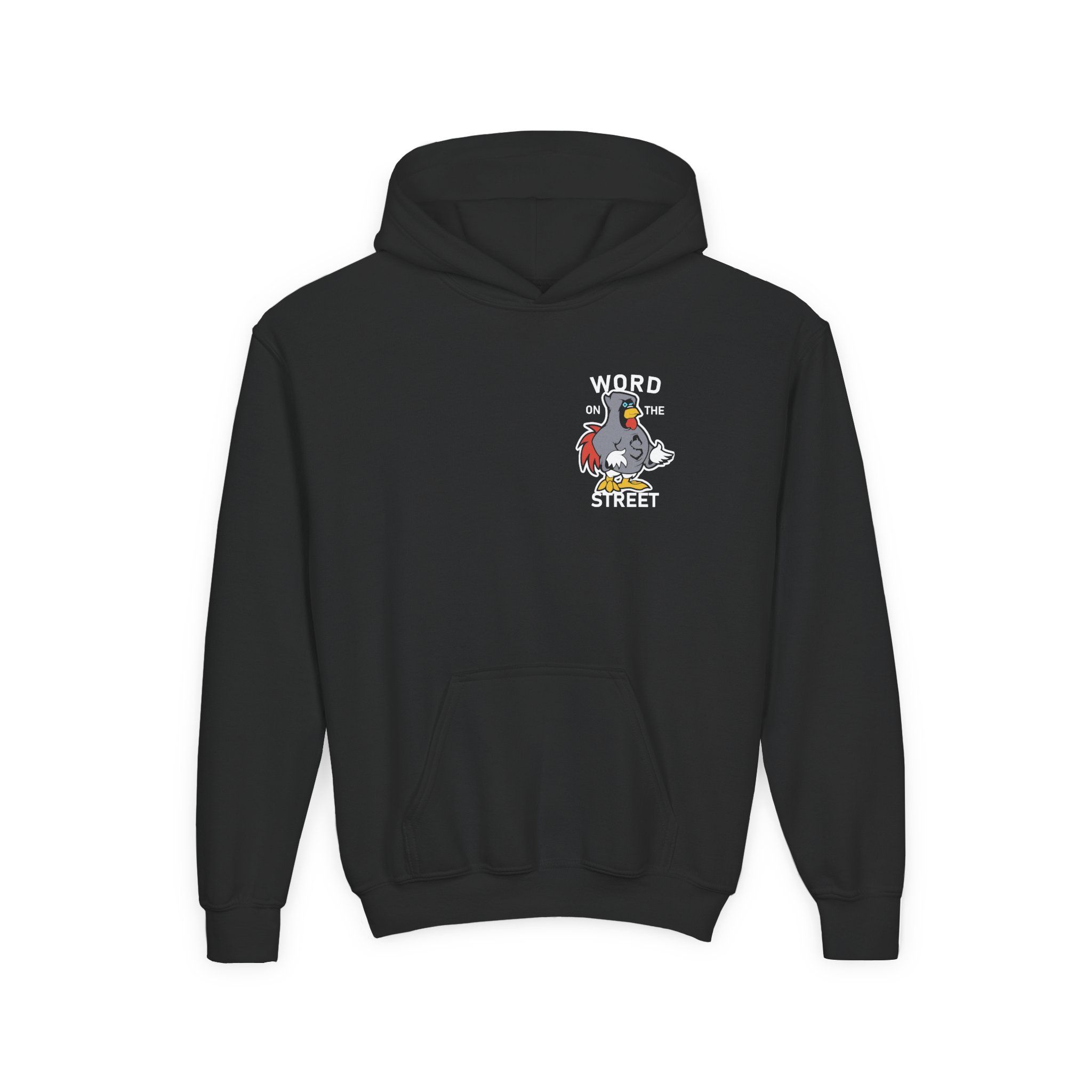 Shroud Chicken Word On The Street Youth Heavy Blend Hooded Sweatshirt