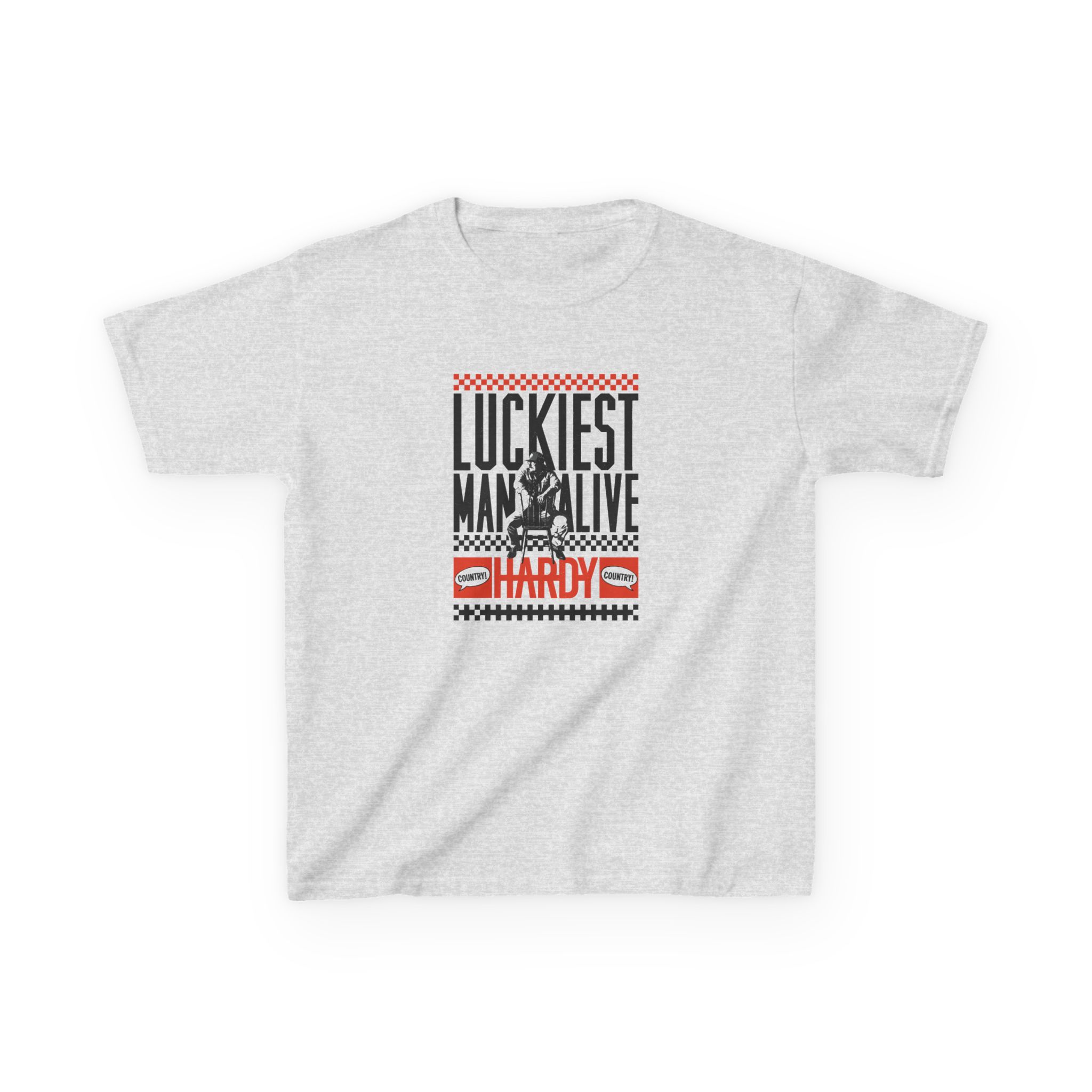 Hd Luckiest Man Alive Kids Heavy Cotton™ Tee - Image 3