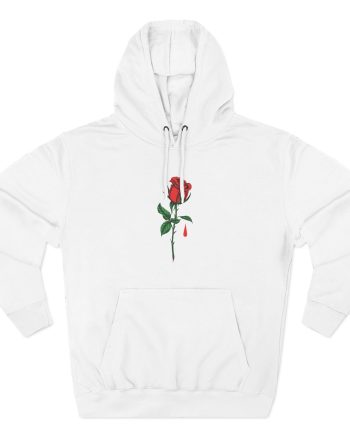 Blue October Big Rose Three-Panel Fleece Hoodie