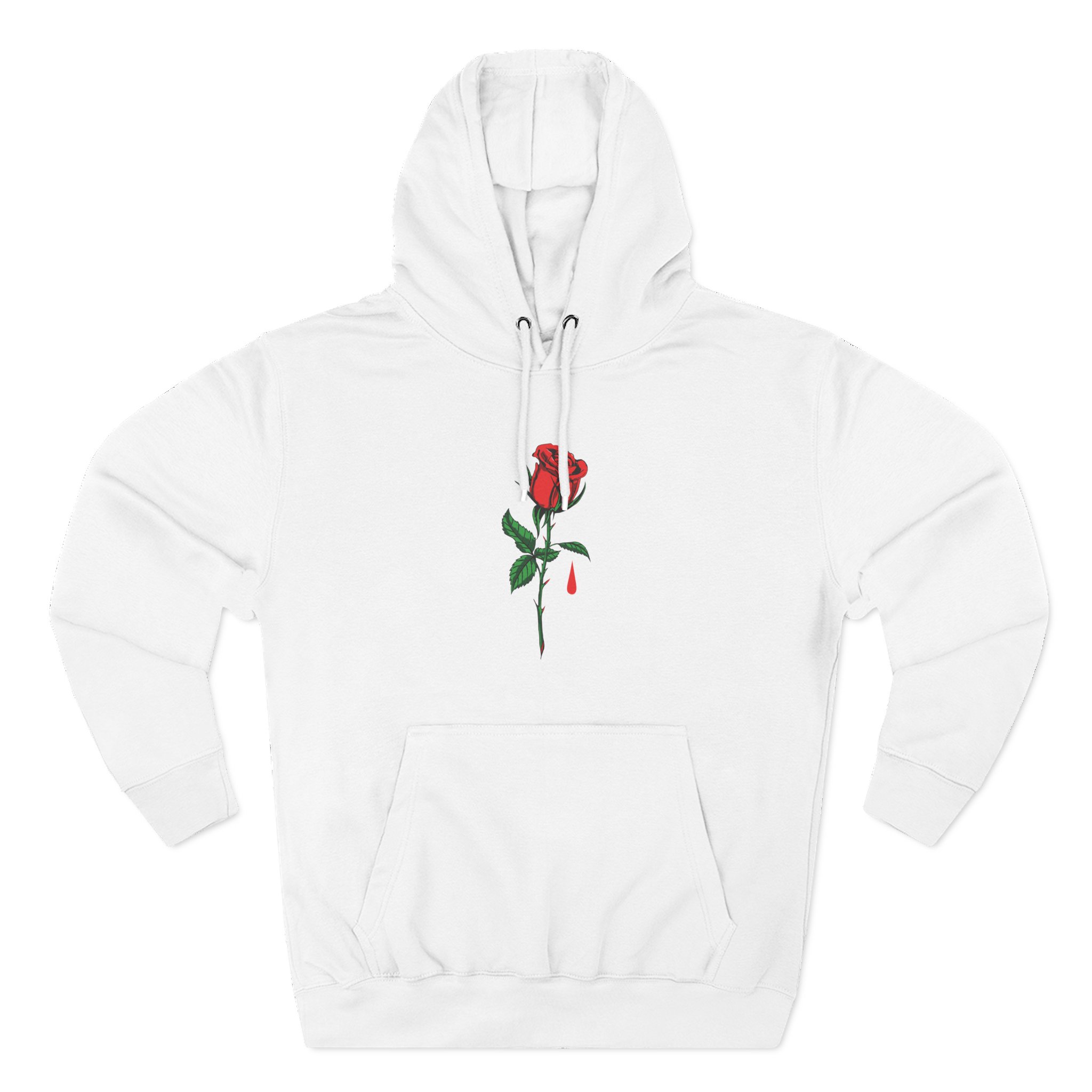 Blue October Big Rose Three-Panel Fleece Hoodie